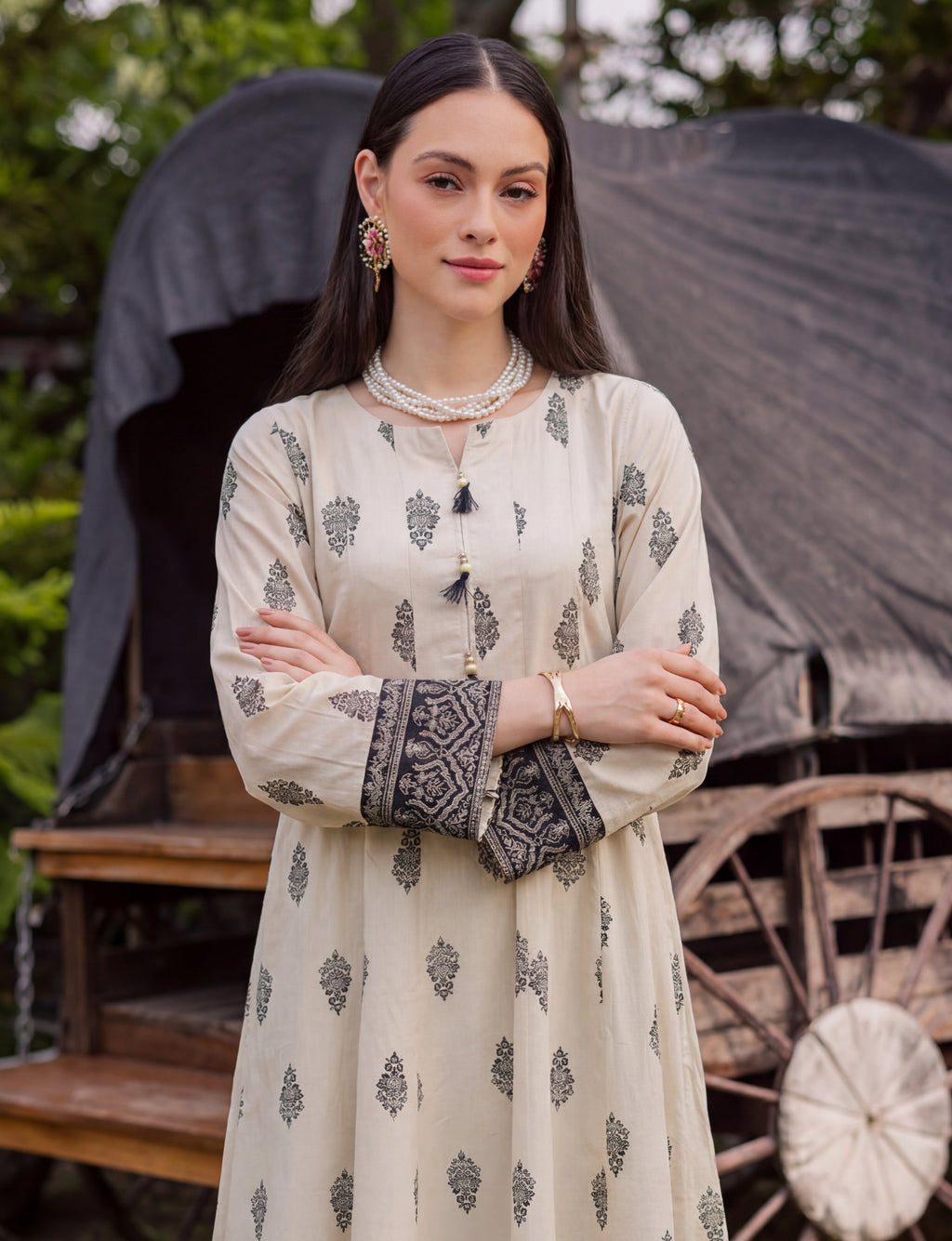Daniela Premium Fabric Pakistani Winter Dresses - Sahiba-clothing - 2