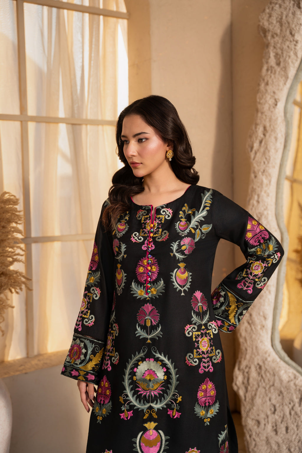 Zaynep Premium Fabric Pakistani Winter Dresses - Sahiba-clothing - 2