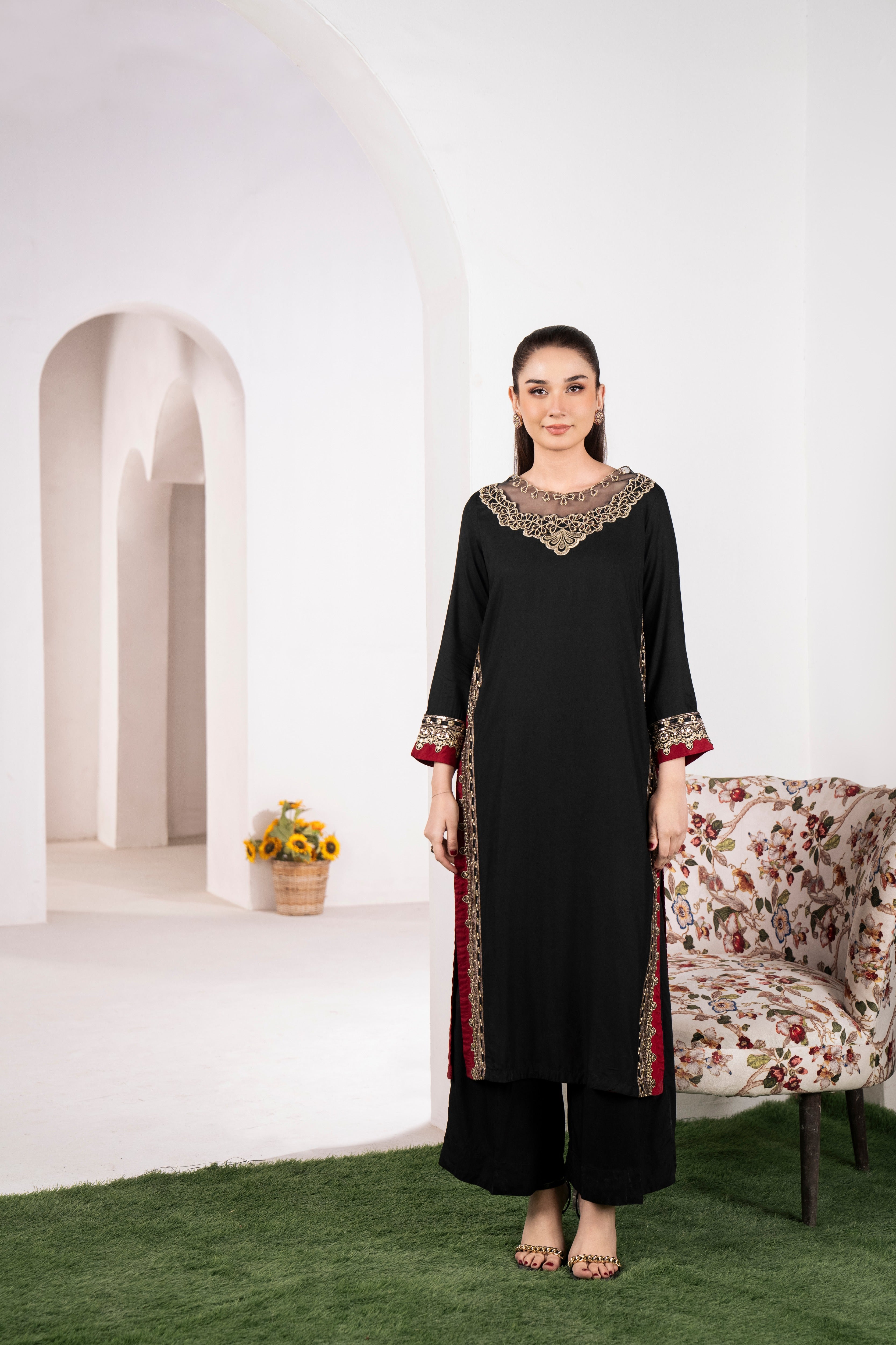 Mashal Lawn Lawn Pakistani Summer Dresses - Sahiba-clothing - 8