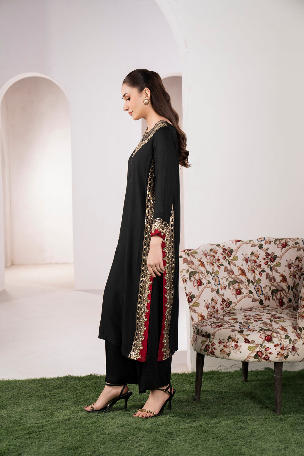 Mashal Lawn Lawn Pakistani Summer Dresses - Sahiba-clothing - 7