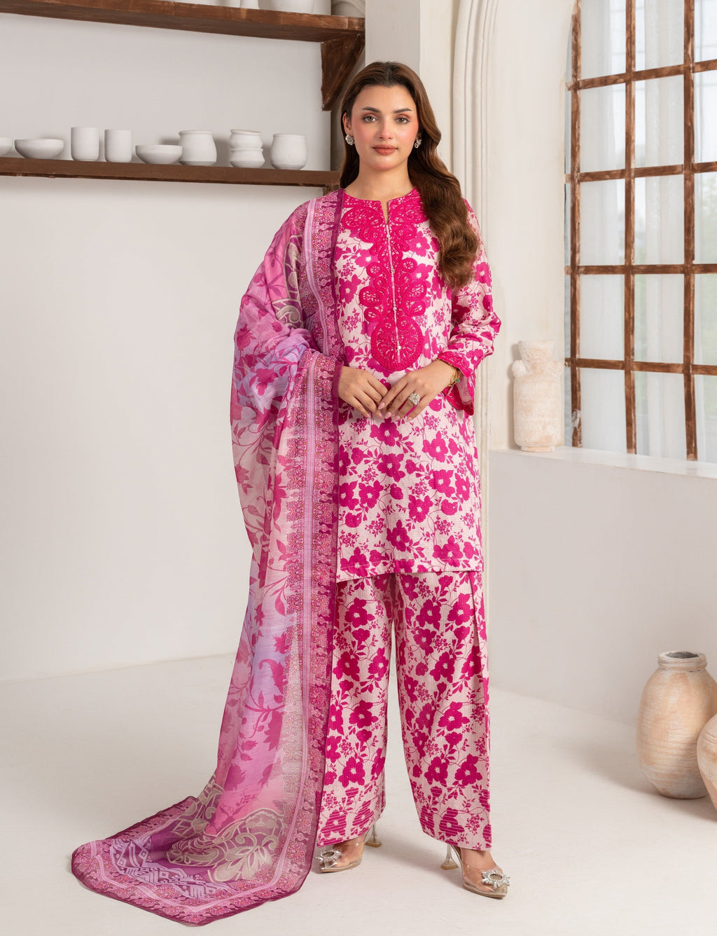Angan Premium Fabric Pakistani Summer Dresses - Sahiba-clothing - 1