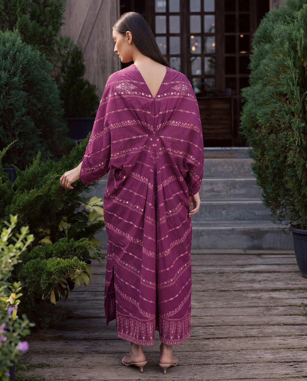 Ford Magenta Premium Fabric Pakistani Summer Dresses - Sahiba-clothing - 5