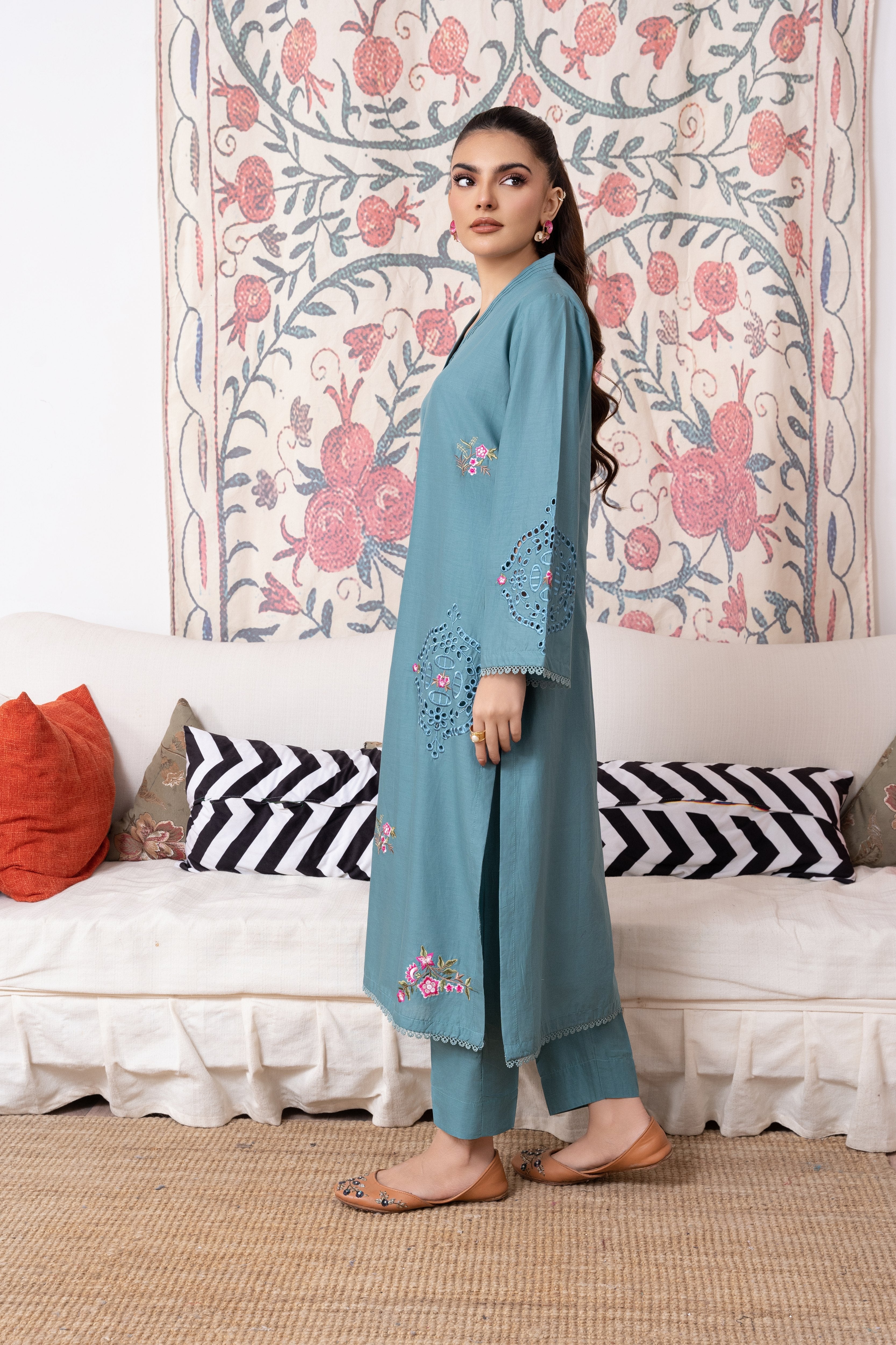 Wave Premium Fabric Pakistani Summer Dresses - Sahiba-clothing - 4