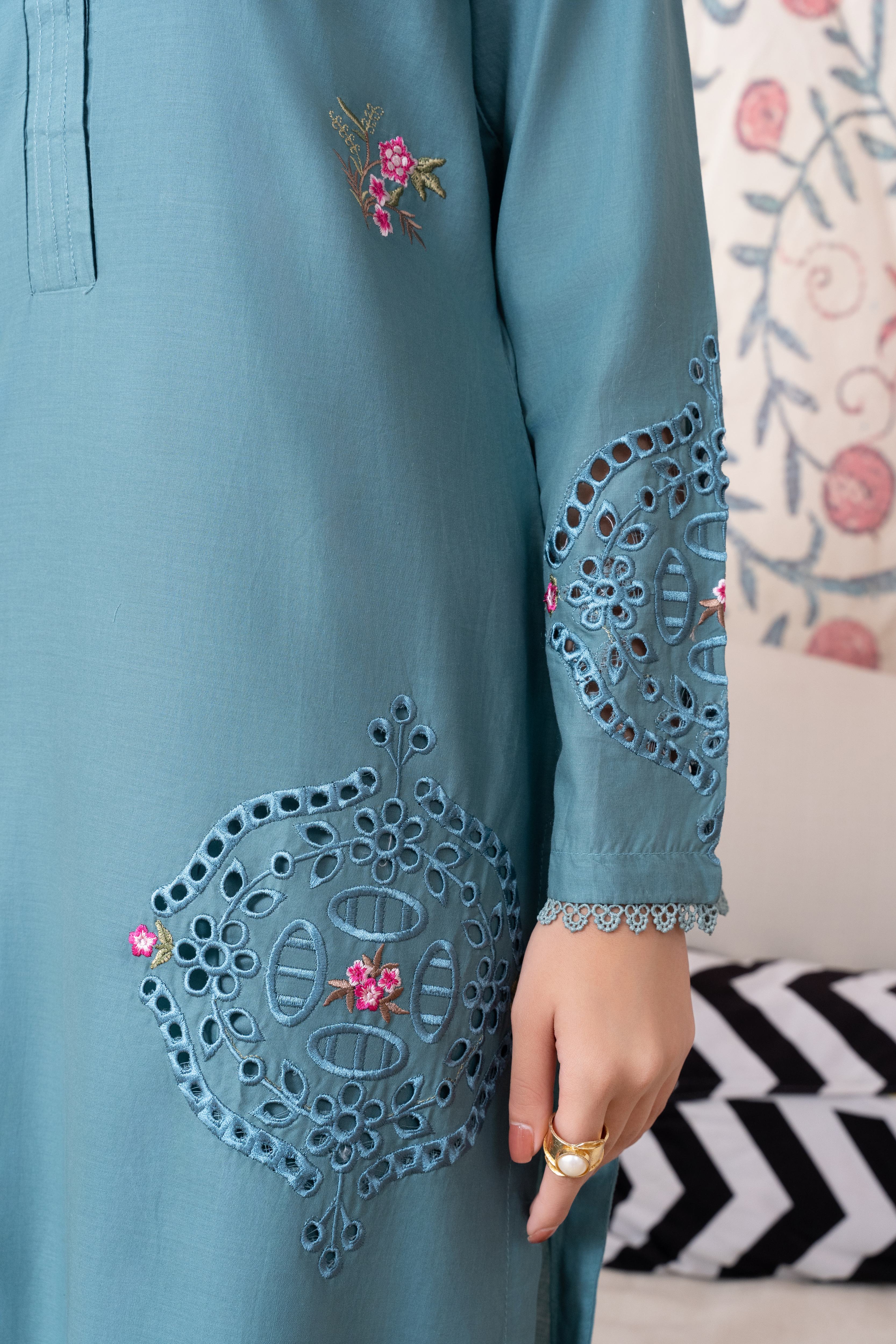 Wave Premium Fabric Pakistani Summer Dresses - Sahiba-clothing - 5