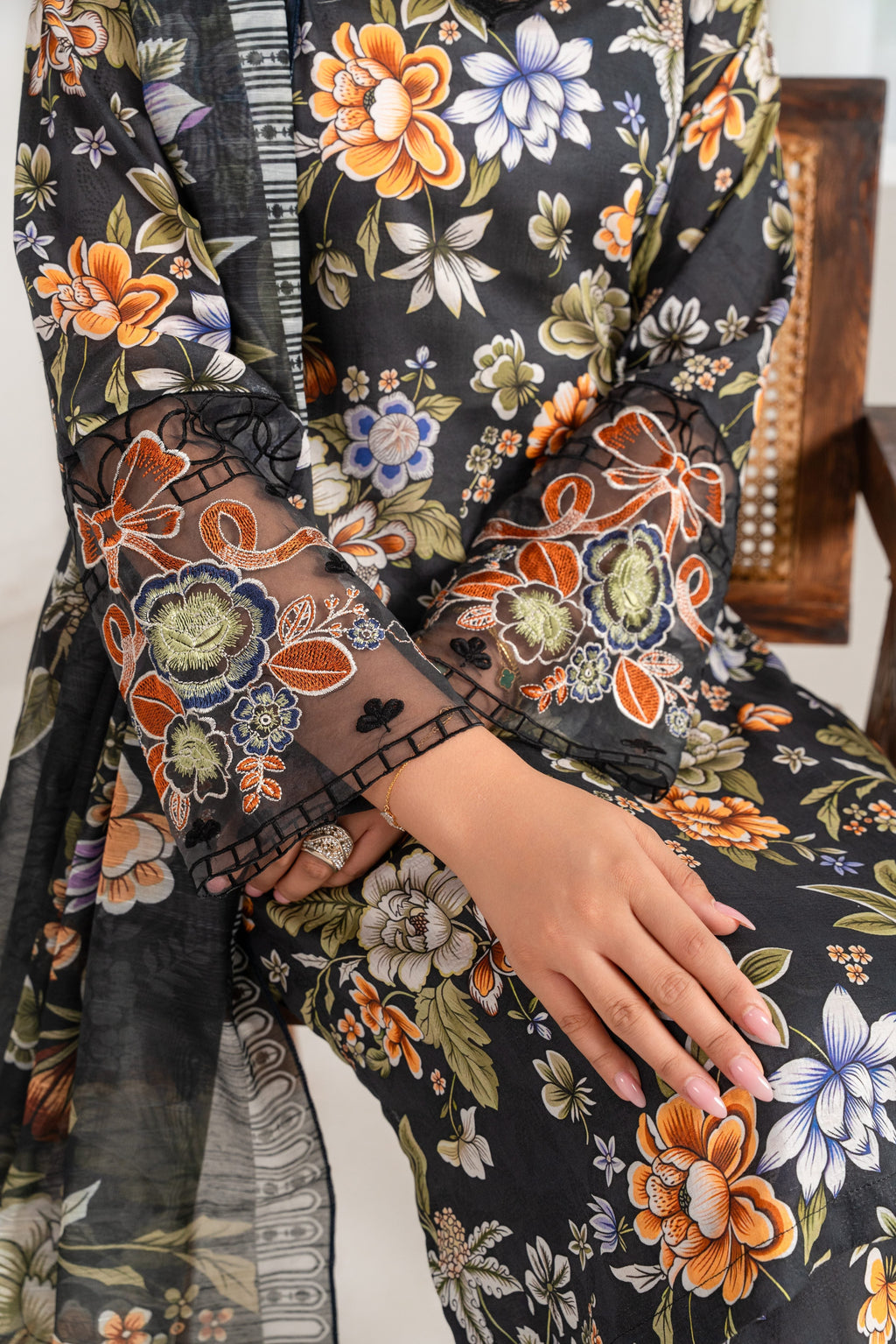 Nysa Premium Fabric Pakistani Summer Dresses - Sahiba-clothing - 7