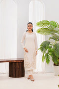 Casper - White Premium Fabric Pakistani Summer Dresses - Sahiba-clothing - 1