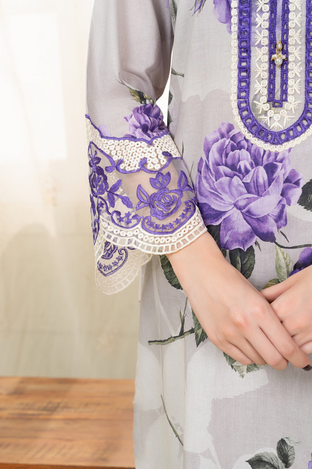 Luminous Premium Fabric Pakistani Summer Dresses - Sahiba-clothing - 6