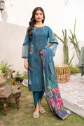 Evylene-Blue Premium Fabric Pakistani Summer Dresses - Sahiba-clothing - 1