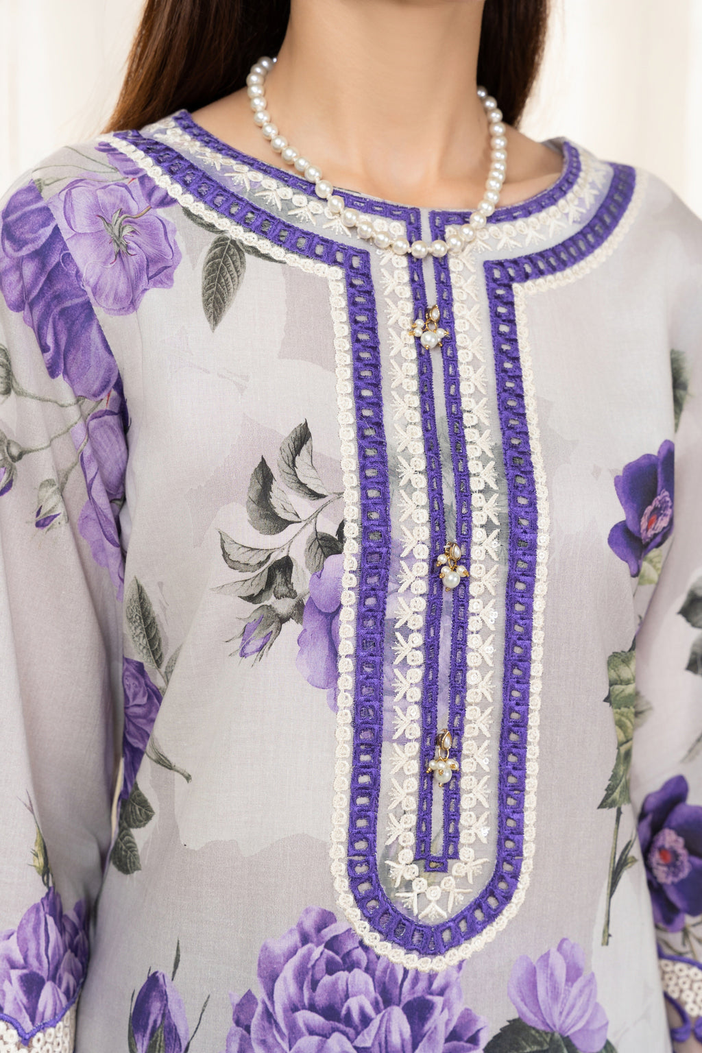 Luminous Premium Fabric Pakistani Summer Dresses - Sahiba-clothing - 4