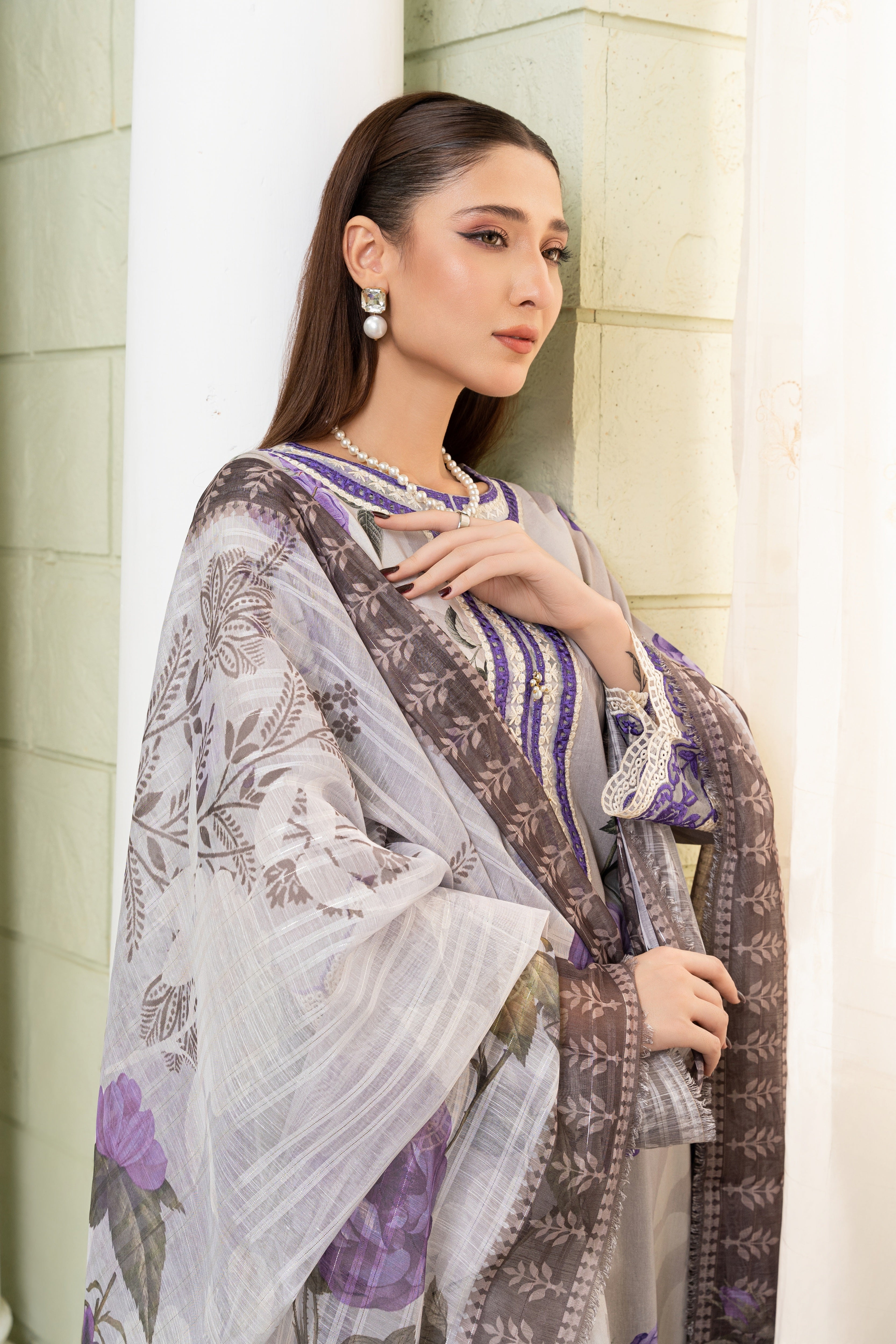 Luminous Premium Fabric Pakistani Summer Dresses - Sahiba-clothing - 5