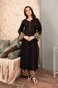 Gulejahan - Black Premium Fabric Pakistani Winter Dresses - Sahiba-clothing - 1