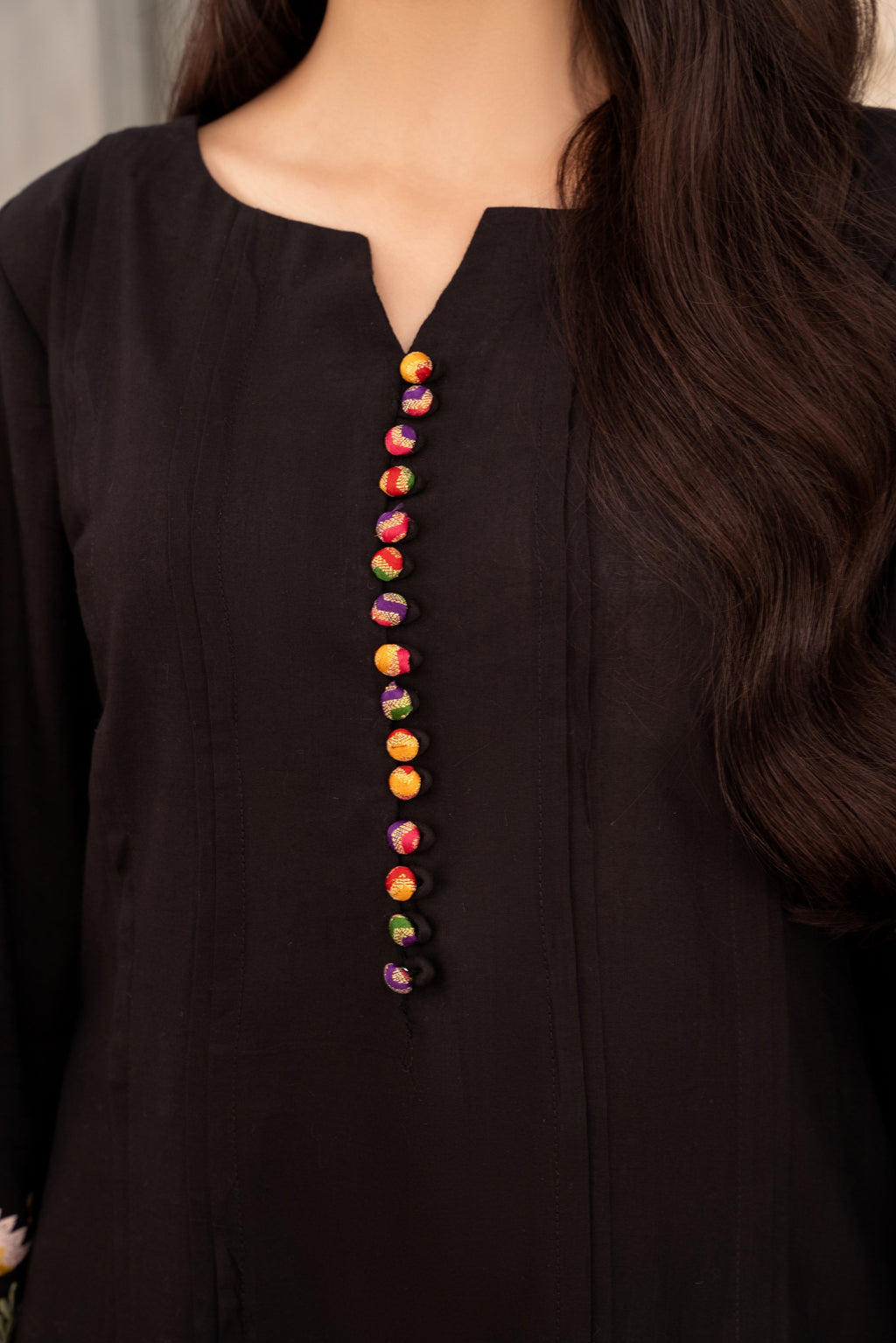 Gulejahan - Black Premium Fabric Pakistani Winter Dresses - Sahiba-clothing - 2