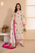 Faiqa - Beige Premium Fabric Pakistani Summer Dresses - Sahiba-clothing - 1