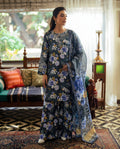 Nysa Blue Premium Fabric Pakistani Summer Dresses - Sahiba-clothing - 1