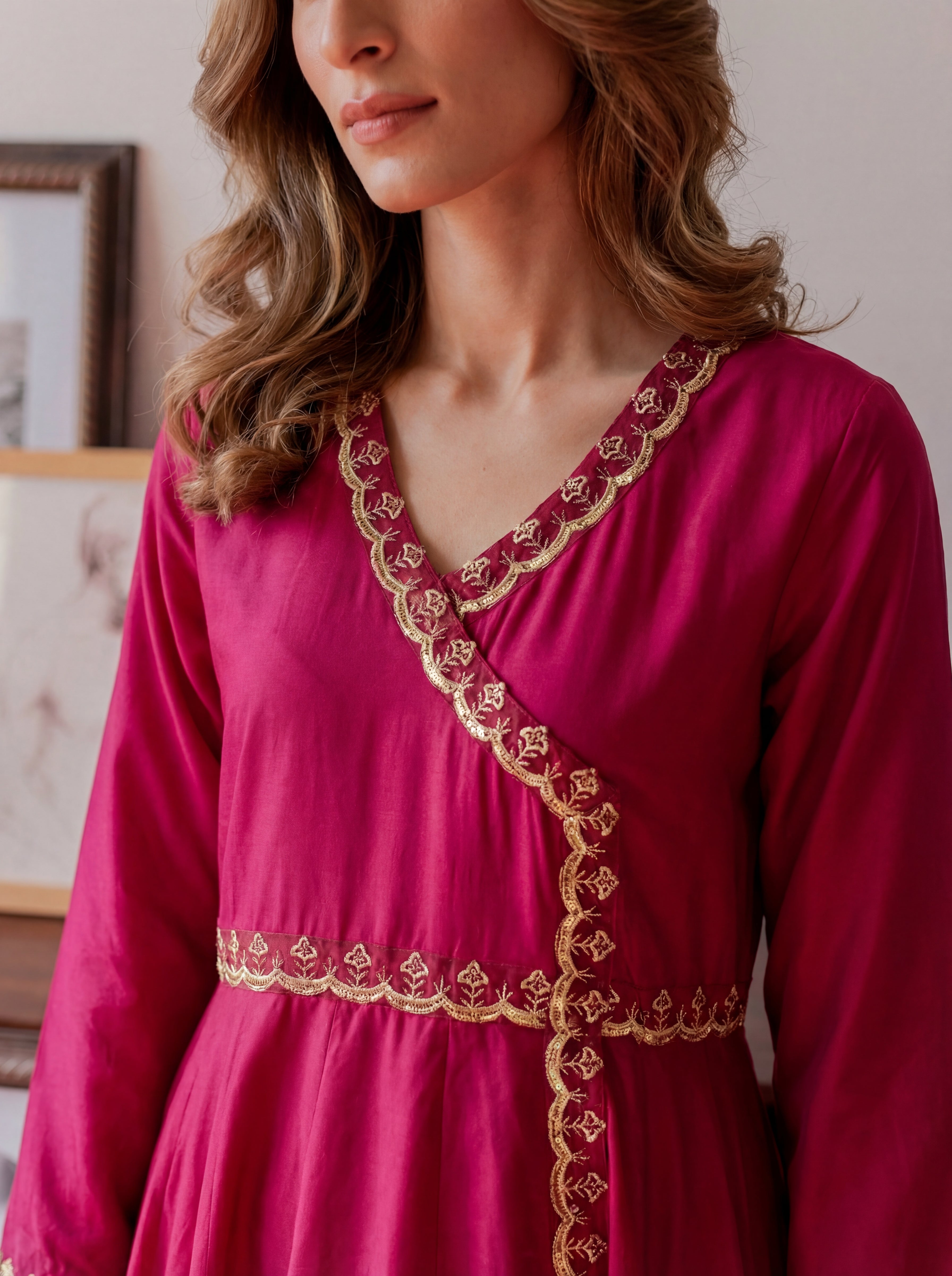Sabaat Maroon Premium Fabric Pakistani Winter Dresses - Sahiba-clothing - 2