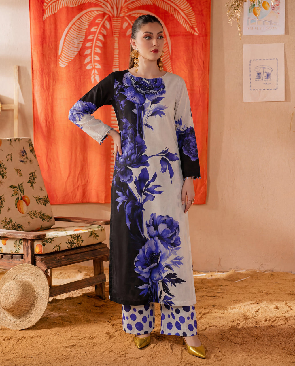 Rangeen Premium Fabric Pakistani Summer Dresses - Sahiba-clothing - 3