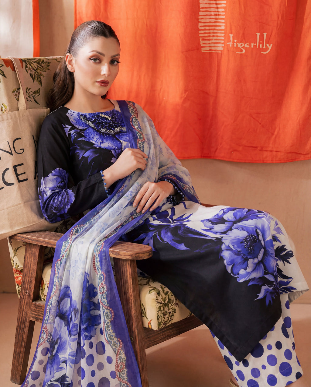 Rangeen Premium Fabric Pakistani Summer Dresses - Sahiba-clothing - 2