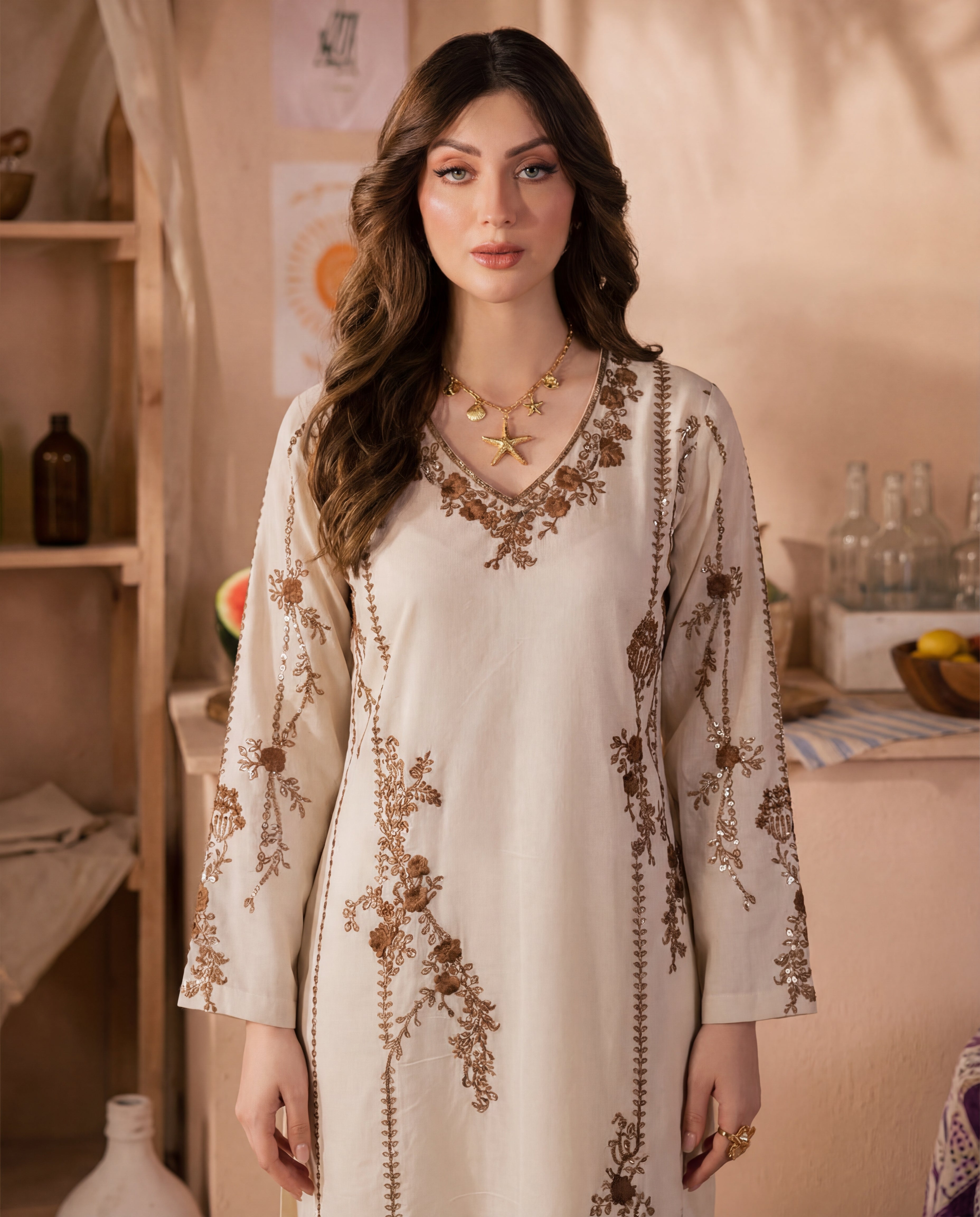 Dua Premium Fabric Pakistani Summer Dresses - Sahiba-clothing - 2