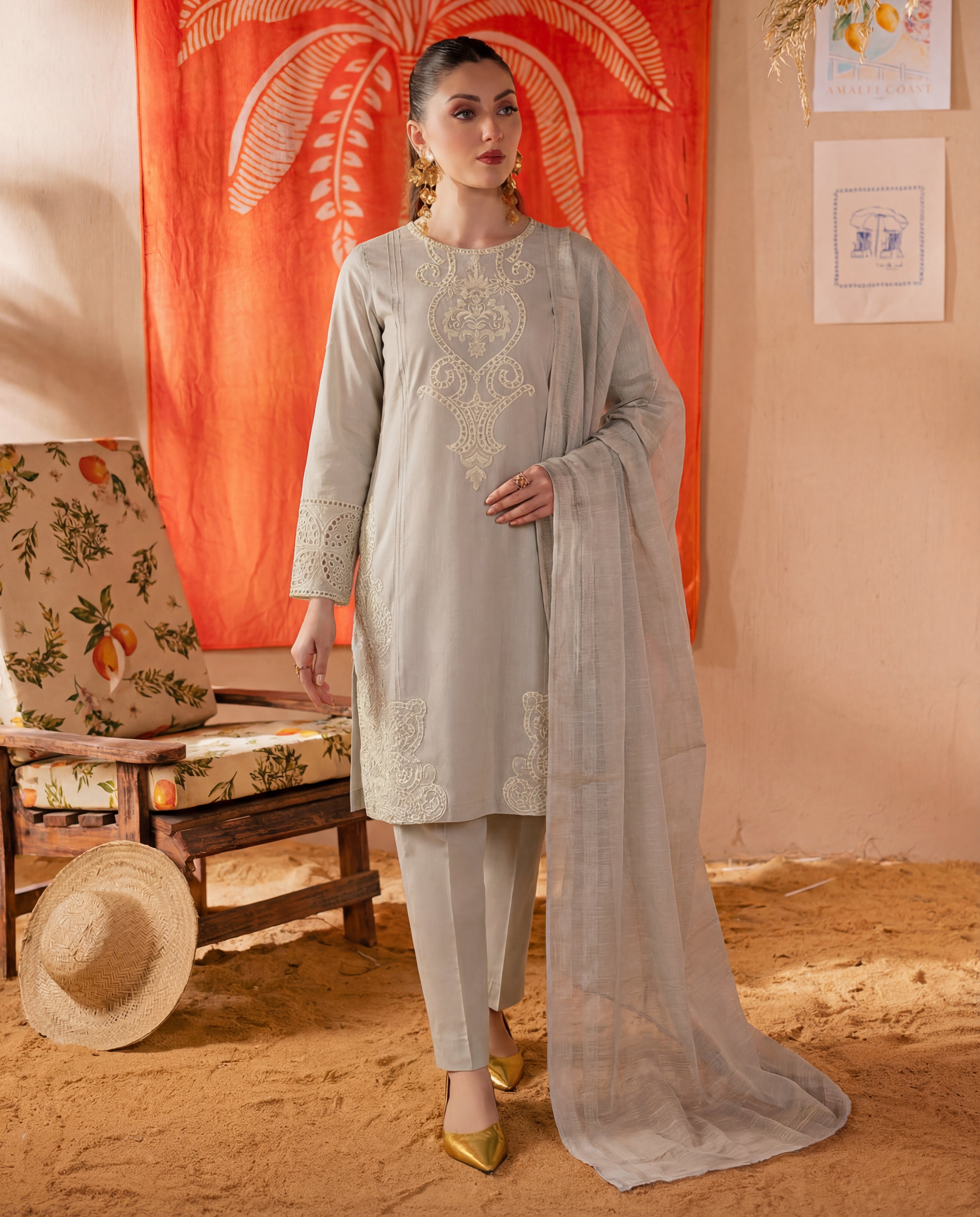 Fine Premium Fabric Pakistani Summer Dresses - Sahiba-clothing - 1