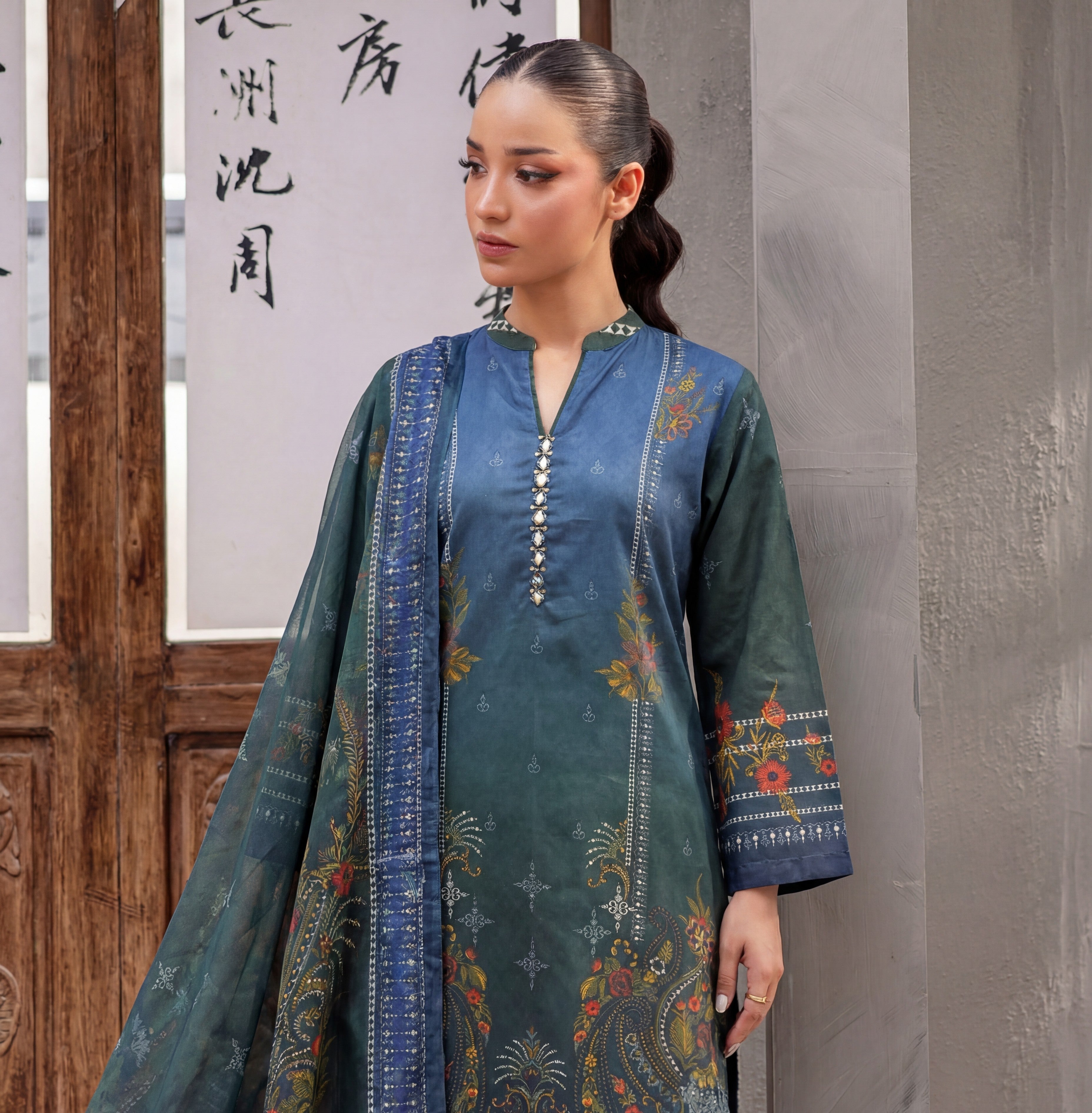 Farheen Premium Fabric Pakistani Summer Dresses - Sahiba-clothing - 6