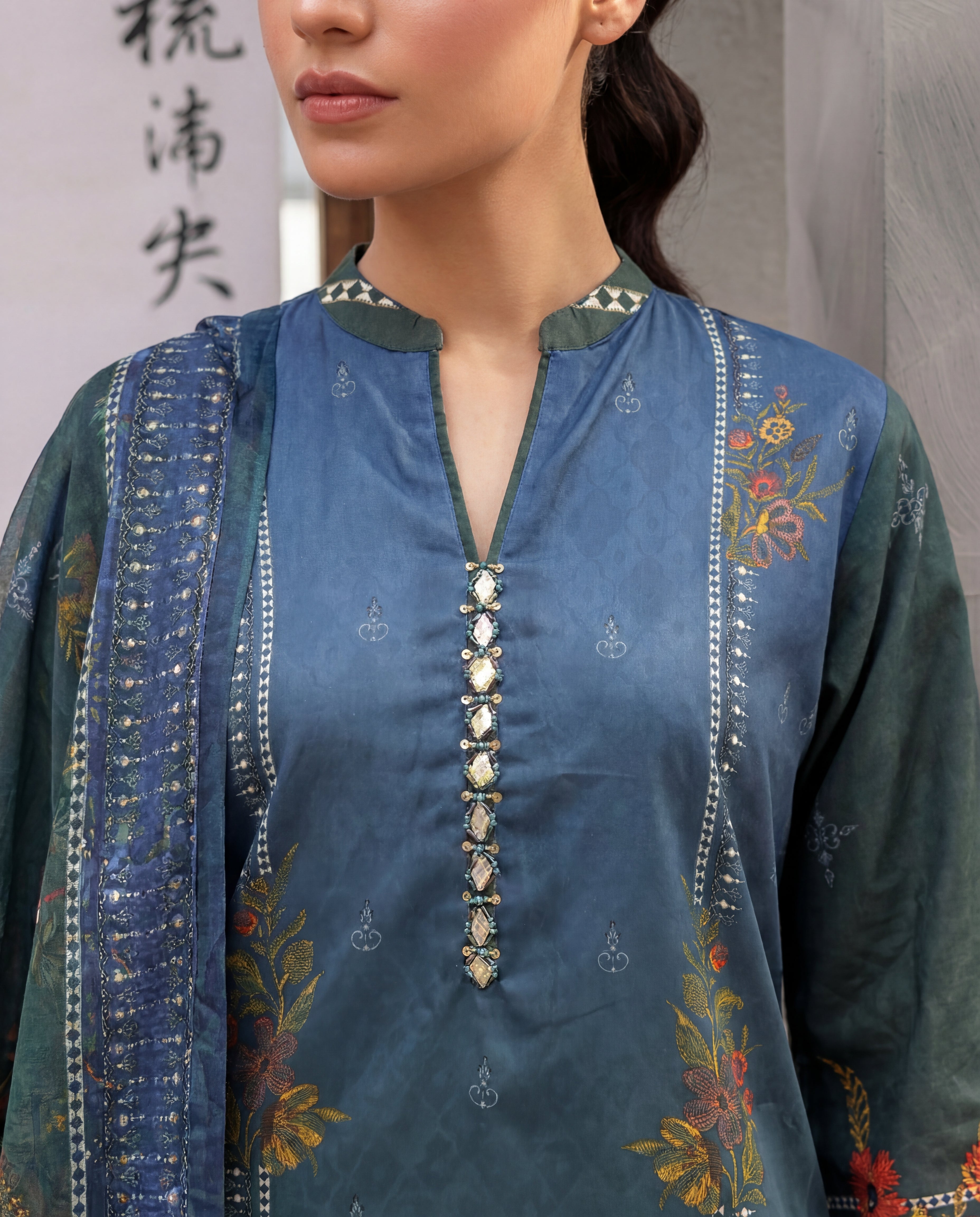 Farheen Premium Fabric Pakistani Summer Dresses - Sahiba-clothing - 2