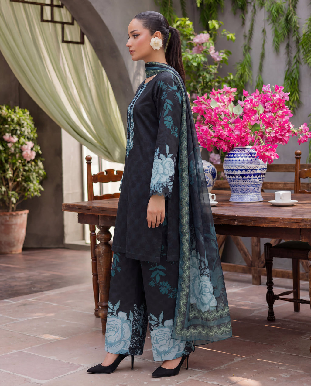 Shining Premium Fabric Pakistani Summer Dresses - Sahiba-clothing - 6