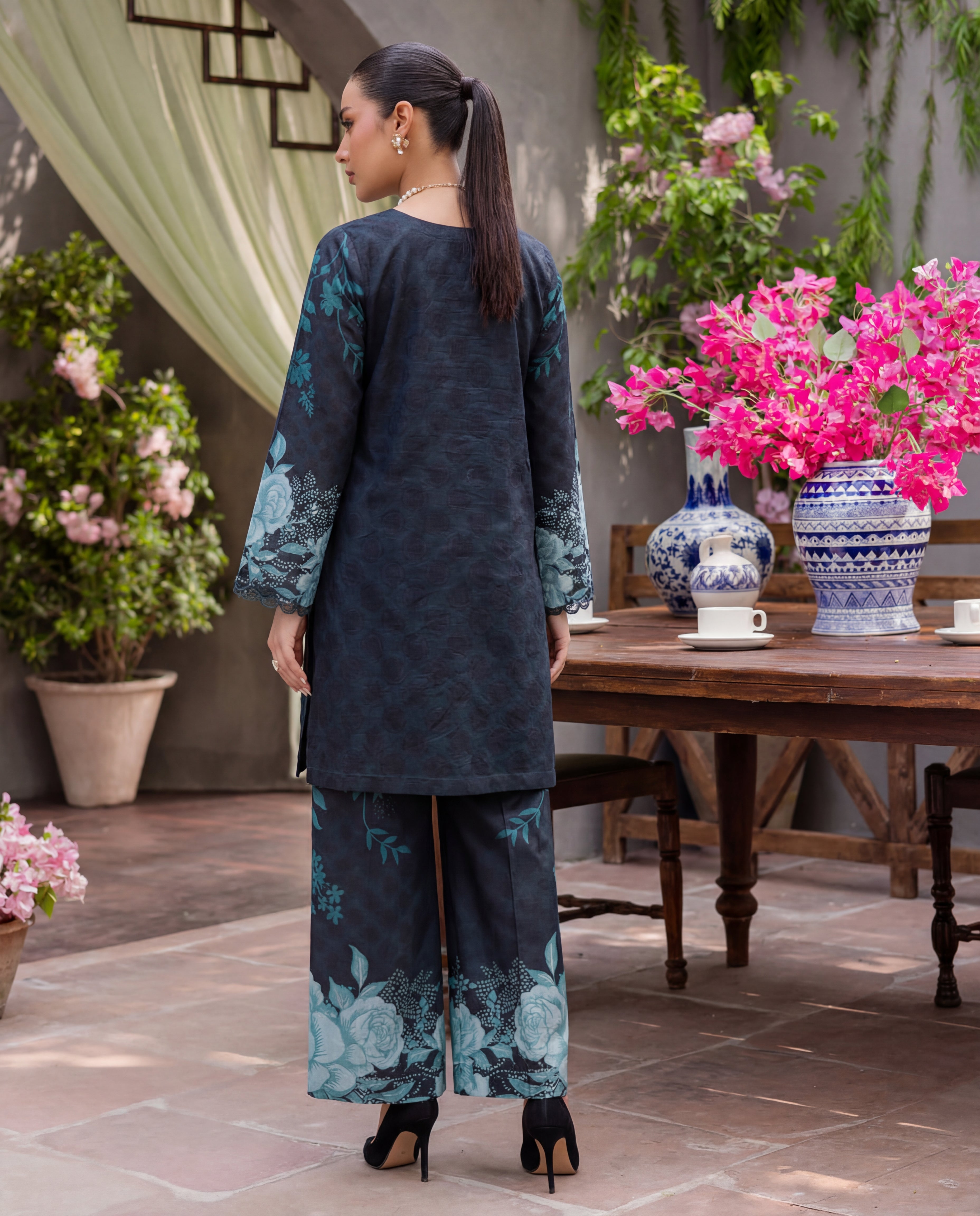Shining Premium Fabric Pakistani Summer Dresses - Sahiba-clothing - 5