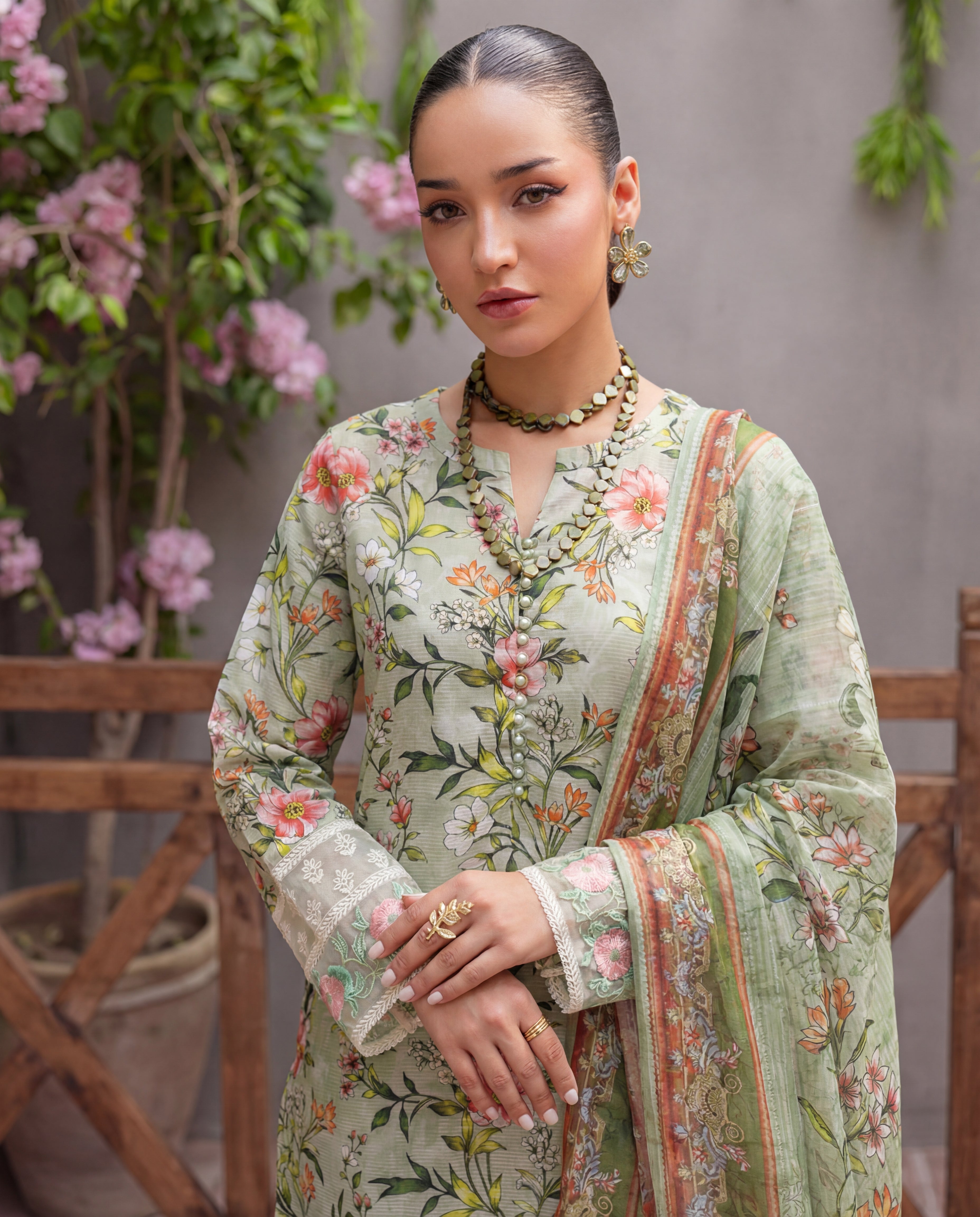 Habaab Premium Fabric Pakistani Summer Dresses - Sahiba-clothing - 2