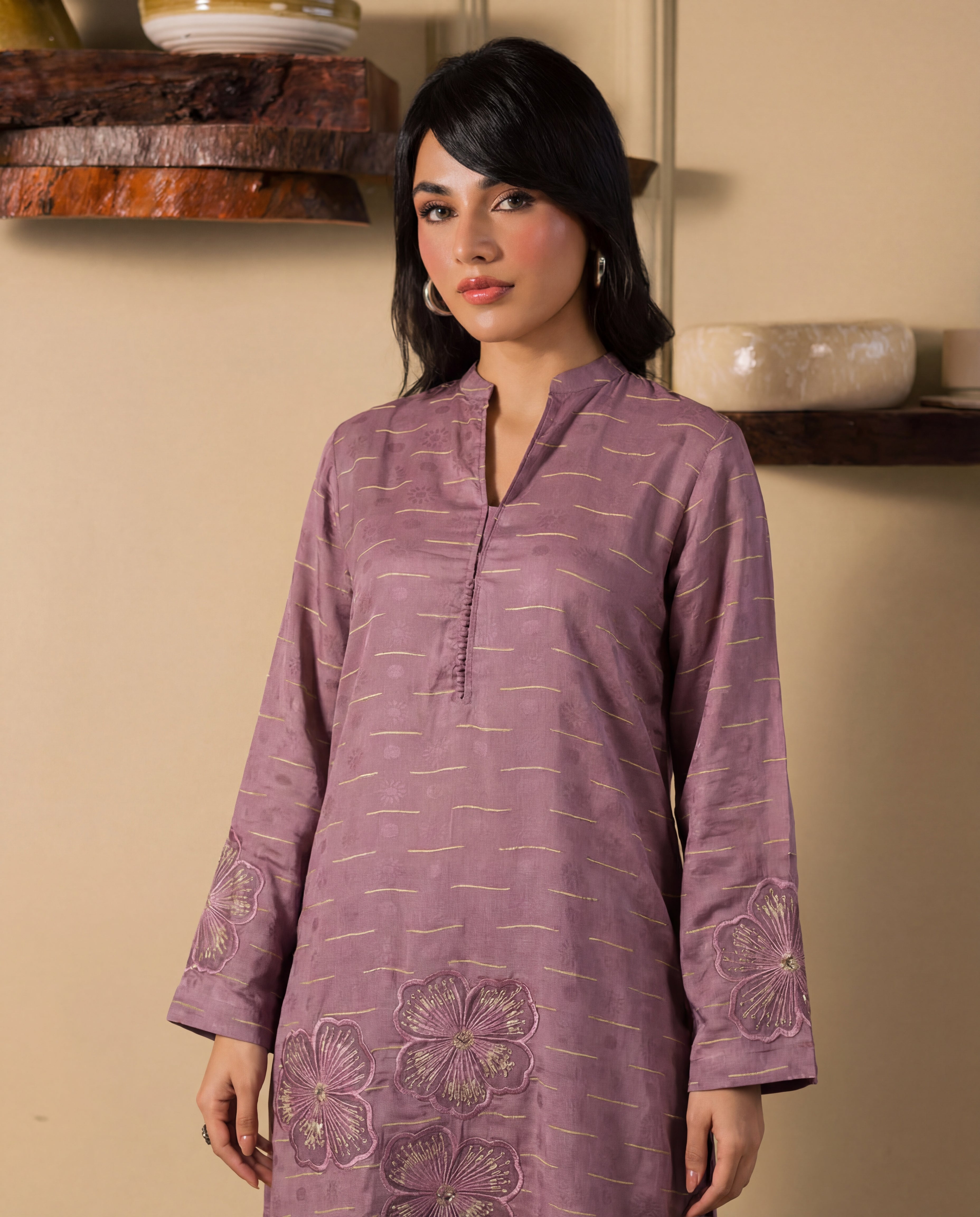 Aria Pink Premium Fabric Pakistani Summer Dresses - Sahiba-clothing - 7