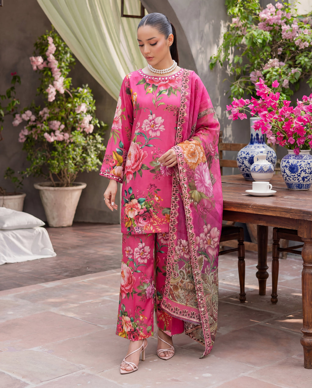 Khushi Premium Fabric Pakistani Summer Dresses - Sahiba-clothing - 5