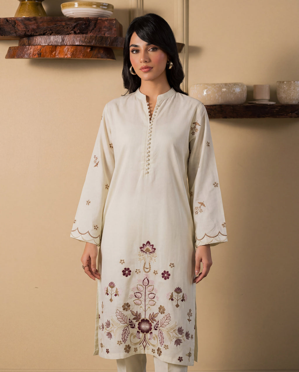 Nebula Off White Premium Fabric Pakistani Formal Dresses - Sahiba-clothing - 6
