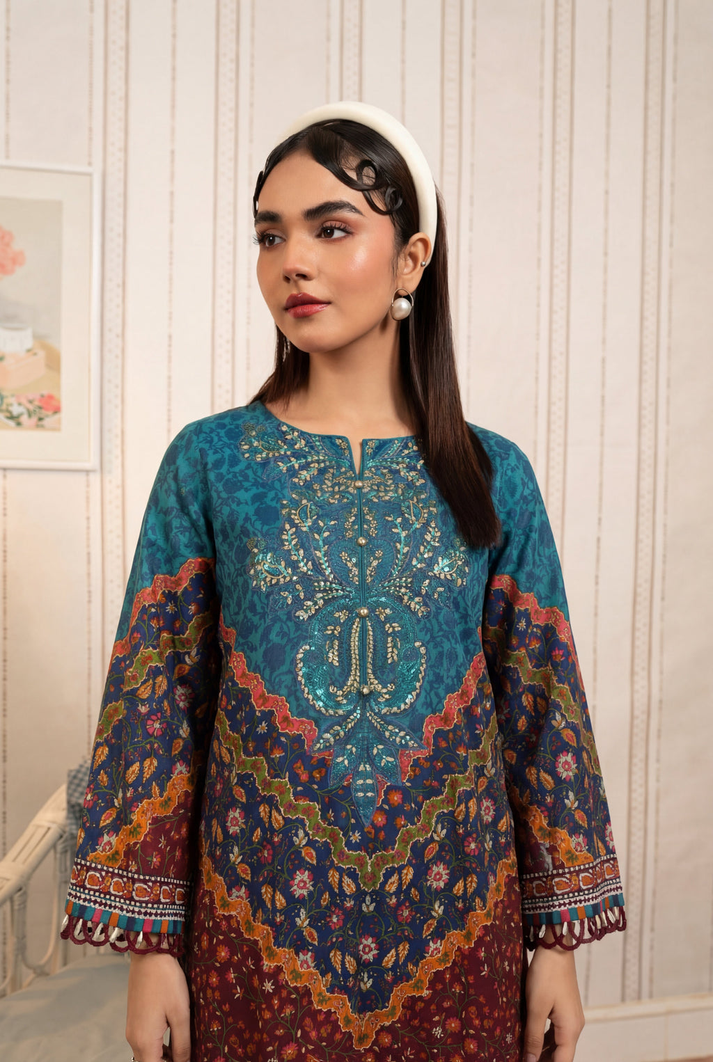 Atelier Premium Fabric Pakistani Summer Dresses - Sahiba-clothing - 2