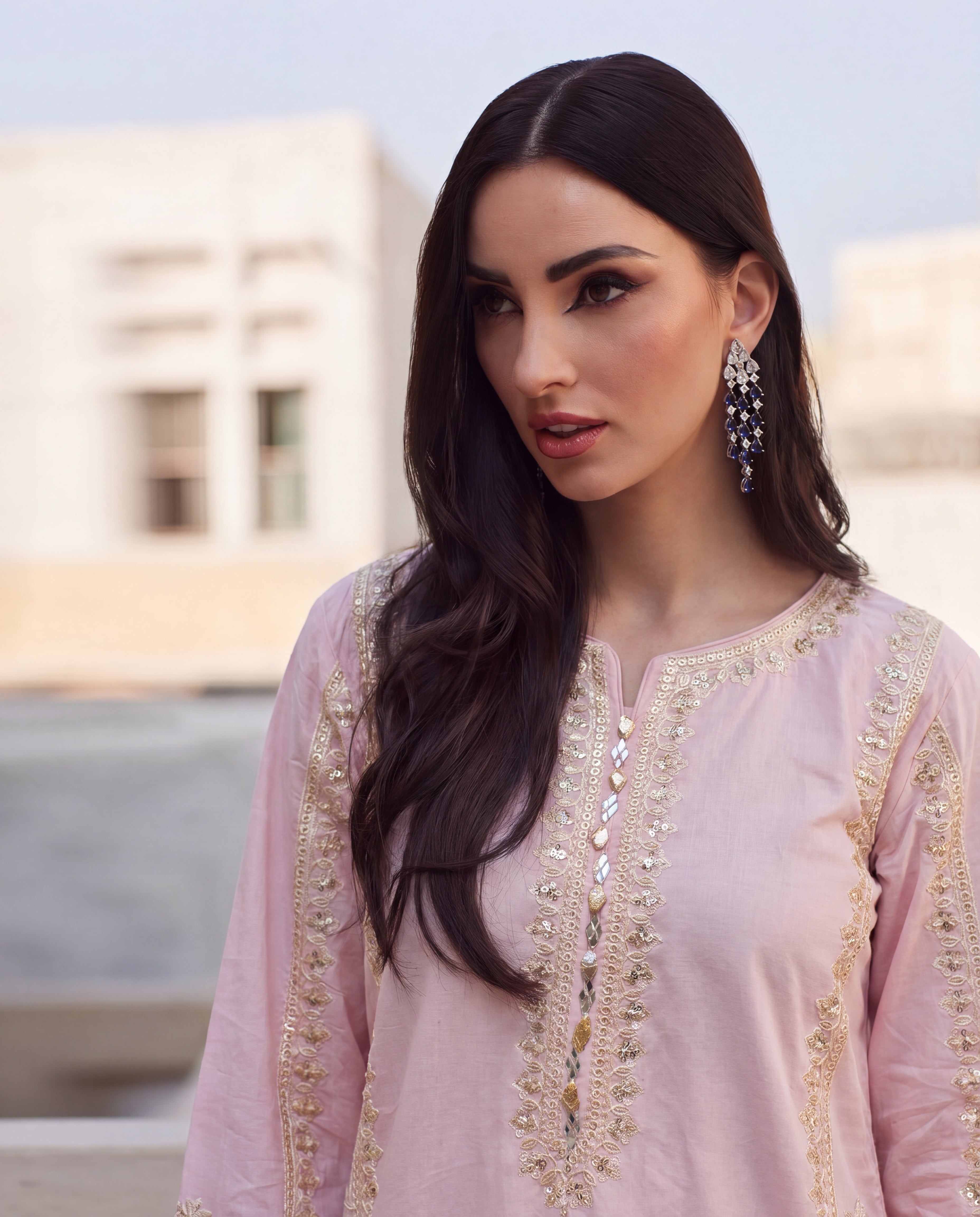 Qurbat Premium Fabric Pakistani Summer Dresses - Sahiba-clothing - 2