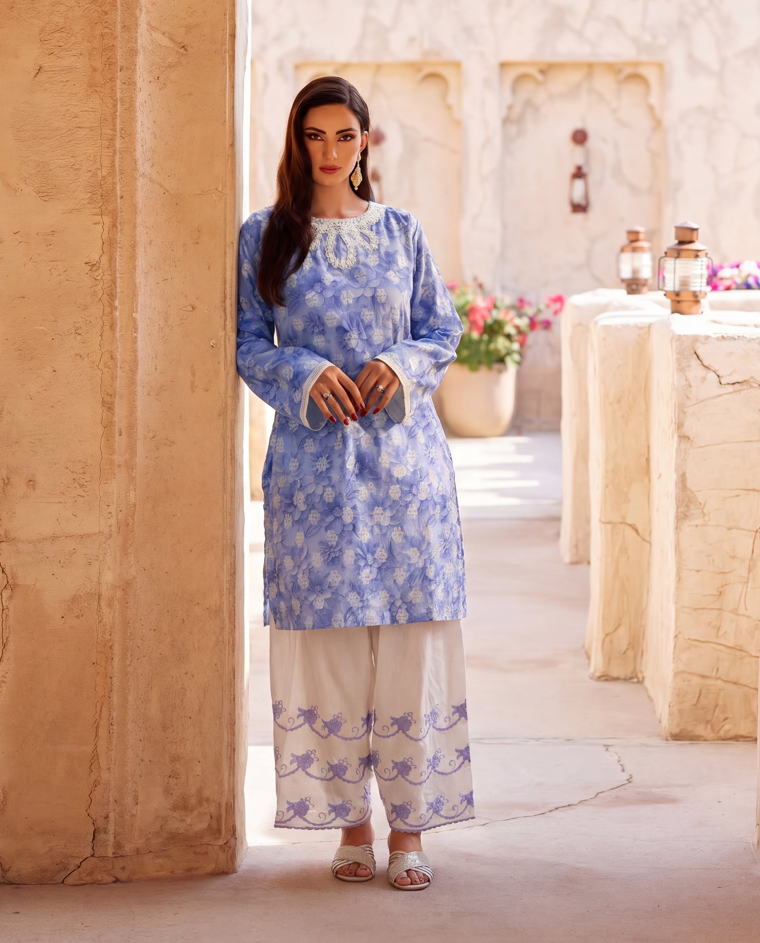 Jennifer Premium Fabric Pakistani Summer Dresses - Sahiba-clothing - 1