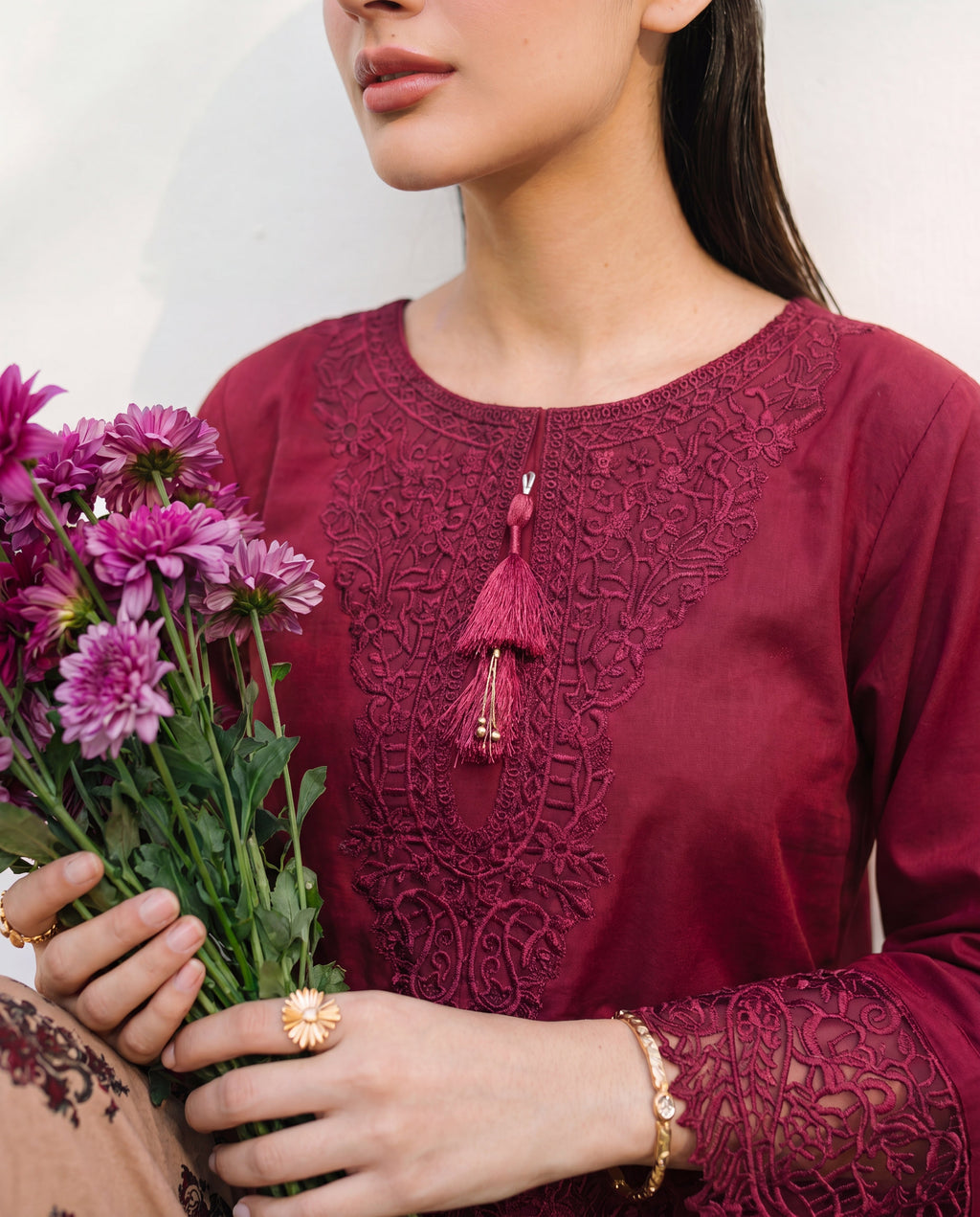 Grandiflora Premium Fabric Pakistani Summer Dresses - Sahiba-clothing - 3