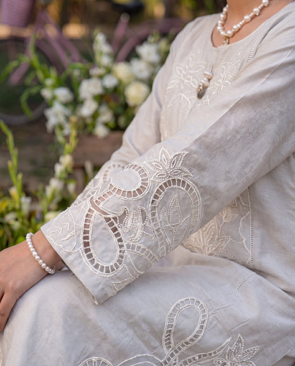 Clockleshell Premium Fabric Pakistani Summer Dresses - Sahiba-clothing - 5