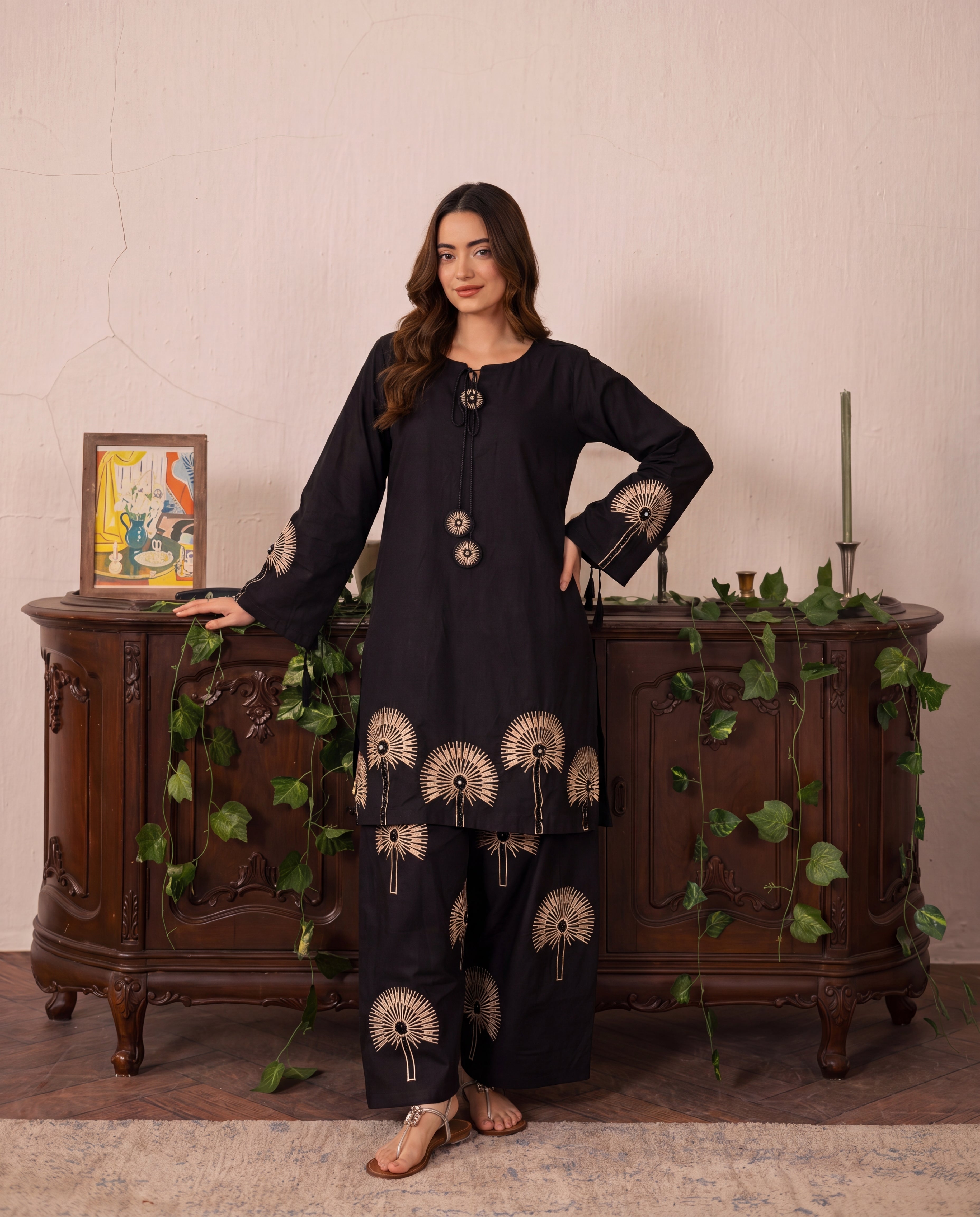 Black-Magic Premium Fabric Pakistani Summer Dresses - Sahiba-clothing - 6