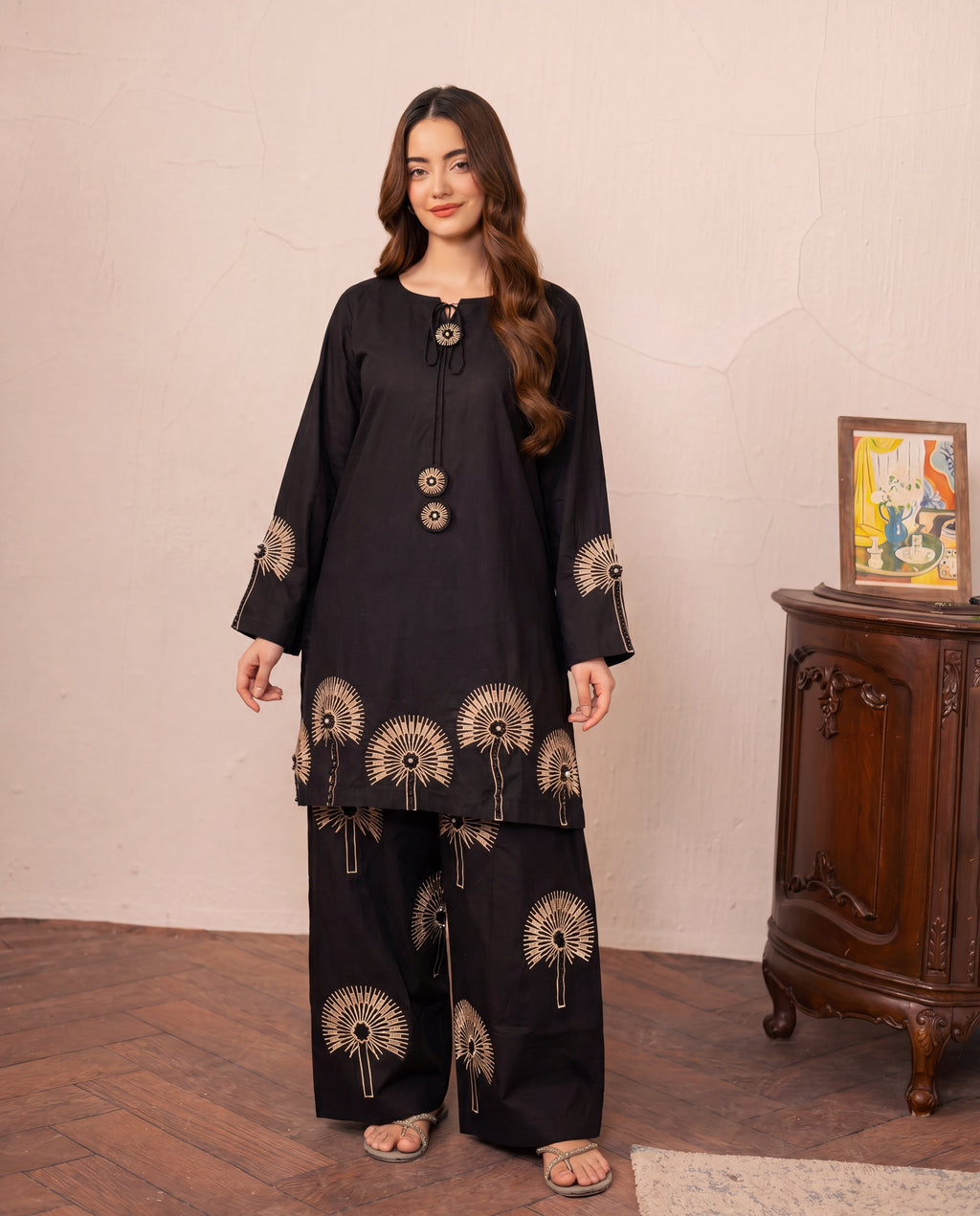 Black-Magic Premium Fabric Pakistani Summer Dresses - Sahiba-clothing - 2