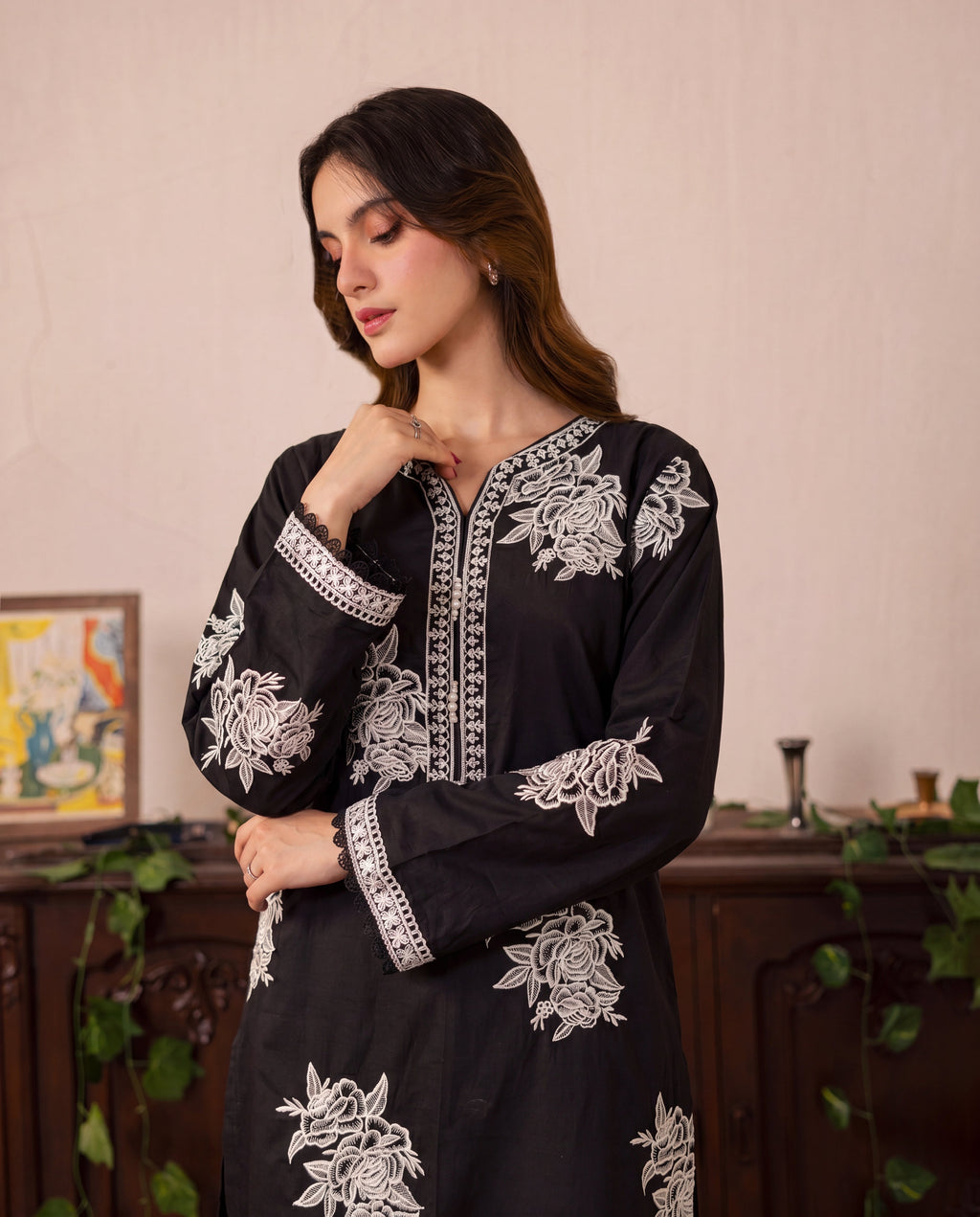 Rustic Premium Fabric Pakistani Summer Dresses - Sahiba-clothing - 3