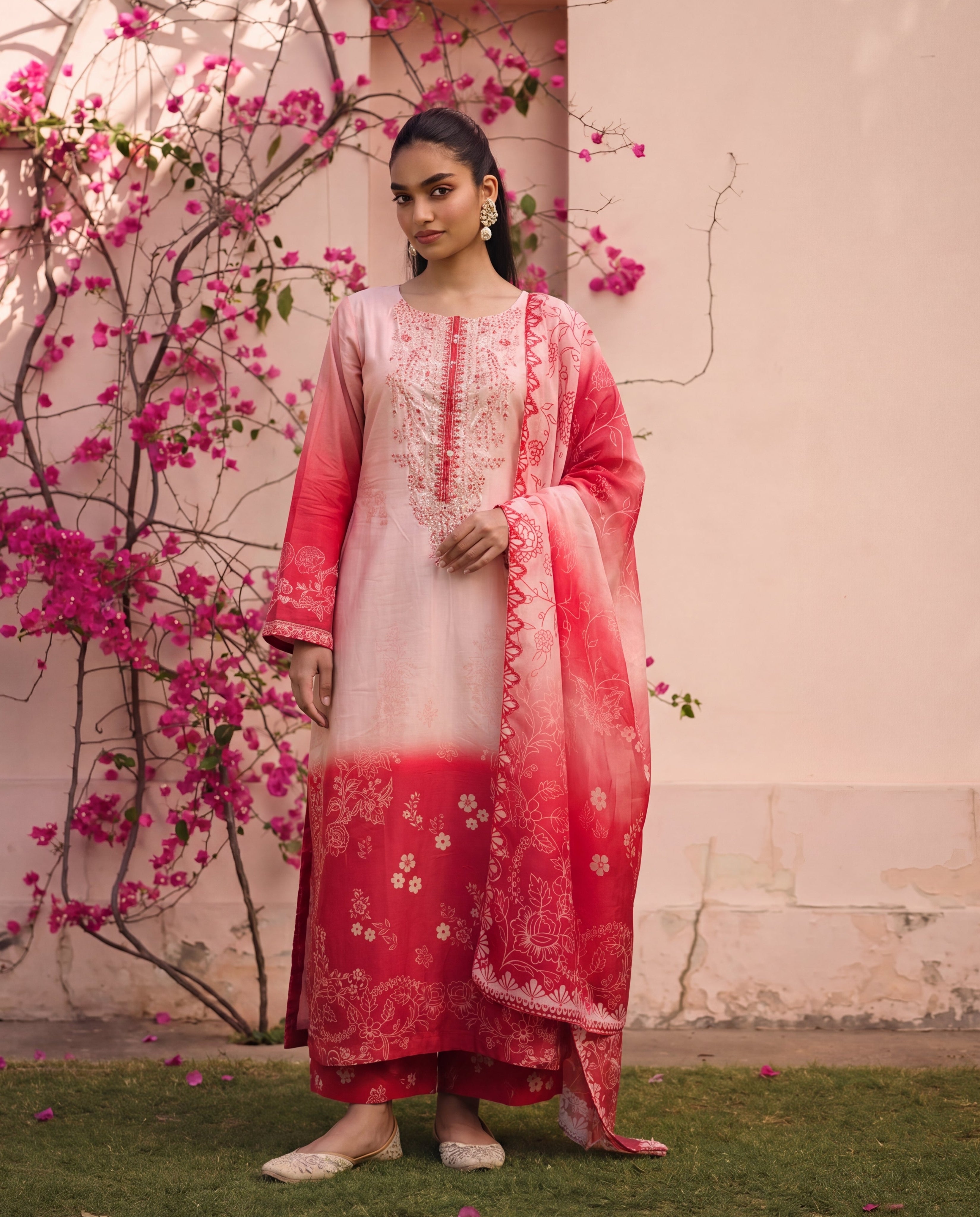 Sunlit Premium Fabric Pakistani Summer Dresses - Sahiba-clothing - 1