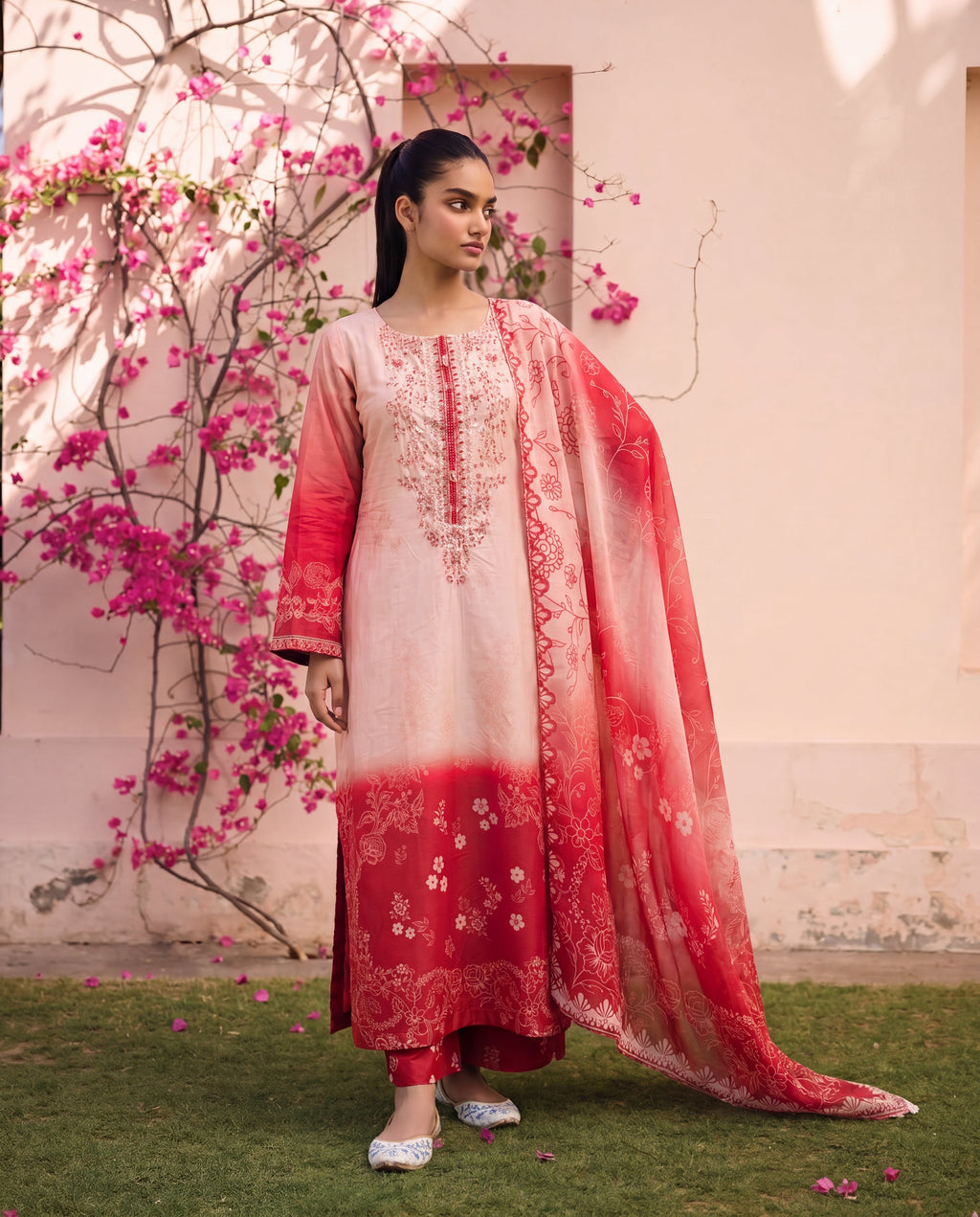 Sunlit Premium Fabric Pakistani Summer Dresses - Sahiba-clothing - 7