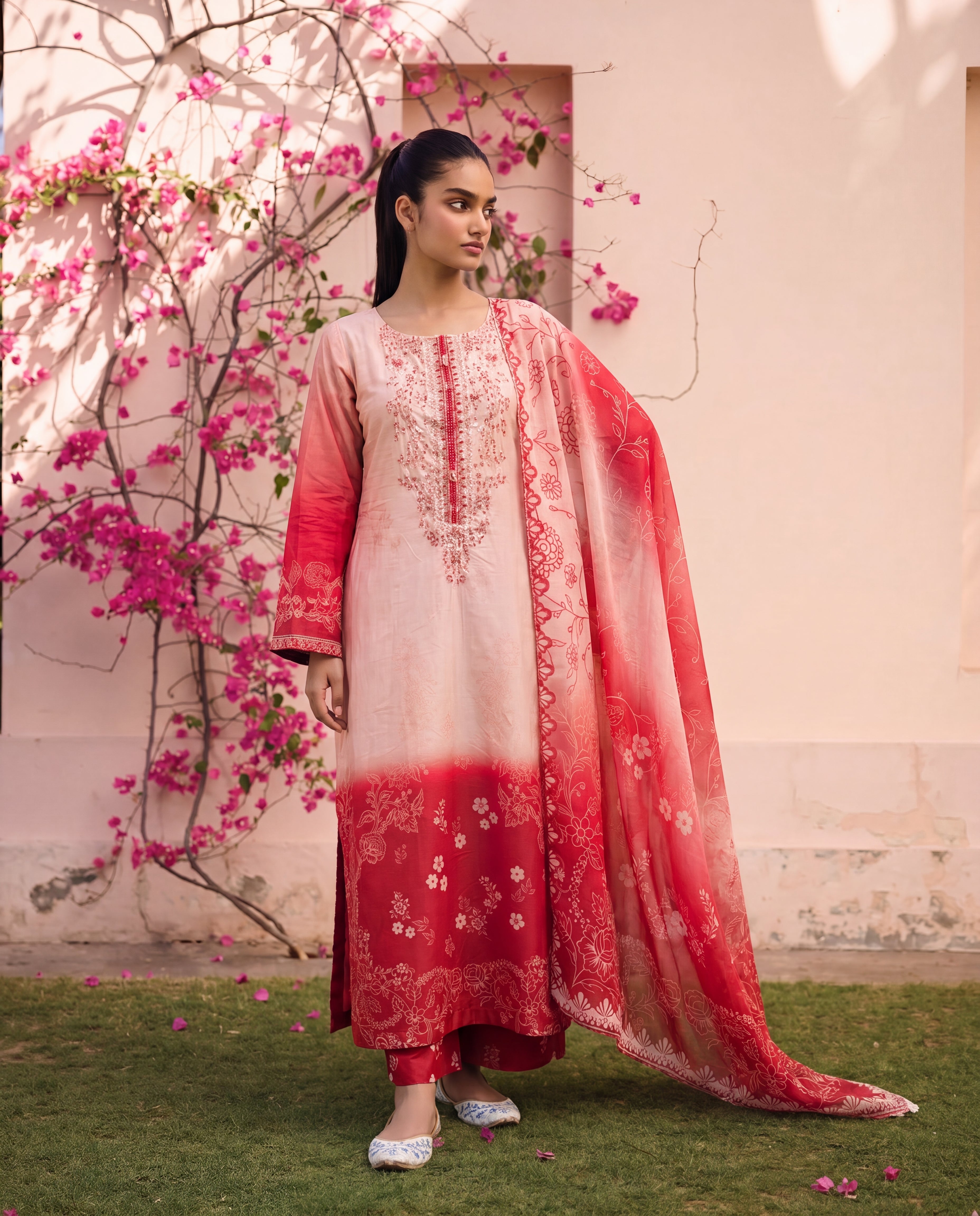 Sunlit Premium Fabric Pakistani Summer Dresses - Sahiba-clothing - 7