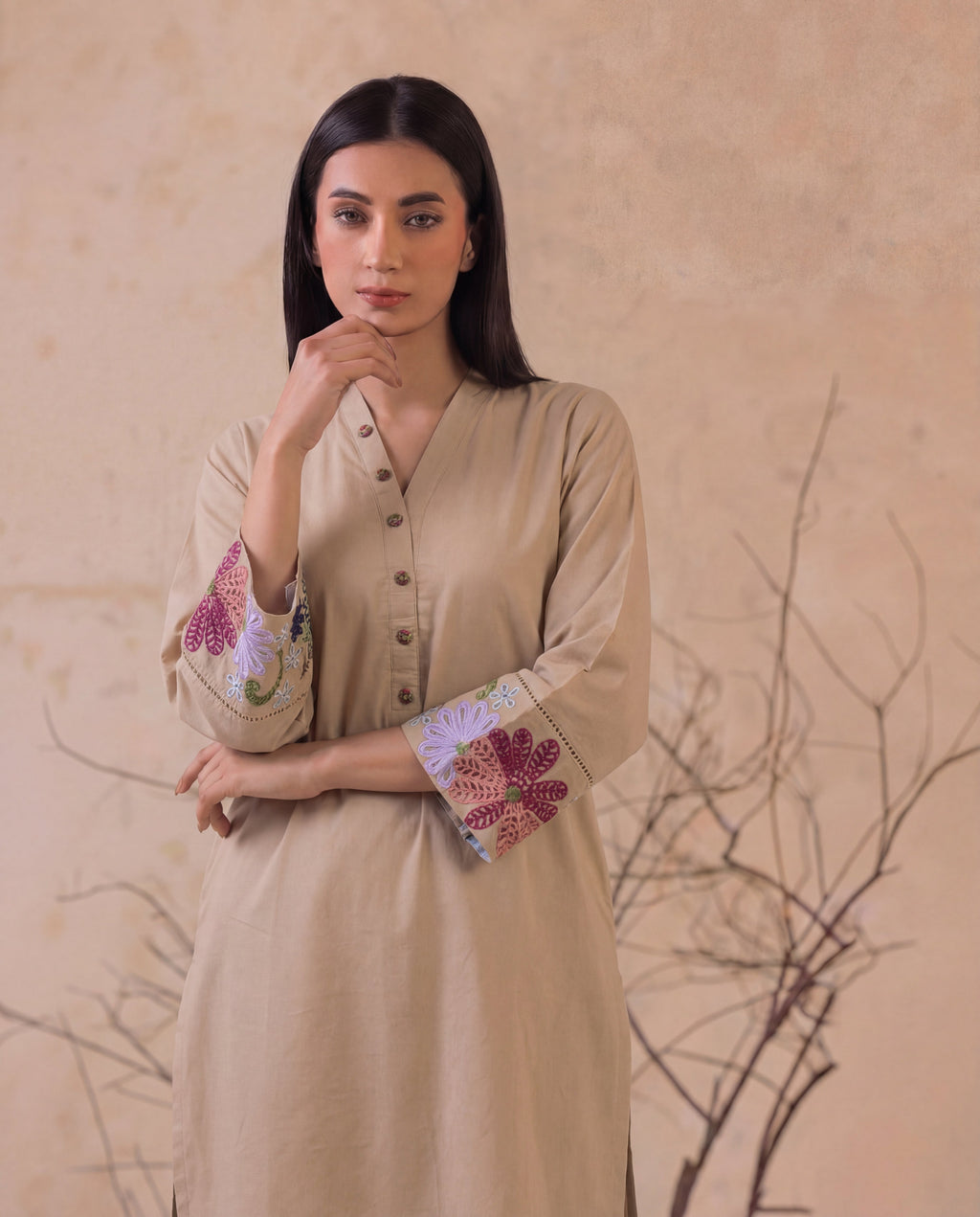 Gilla Skin Premium Fabric Pakistani Summer Dresses - Sahiba-clothing - 4