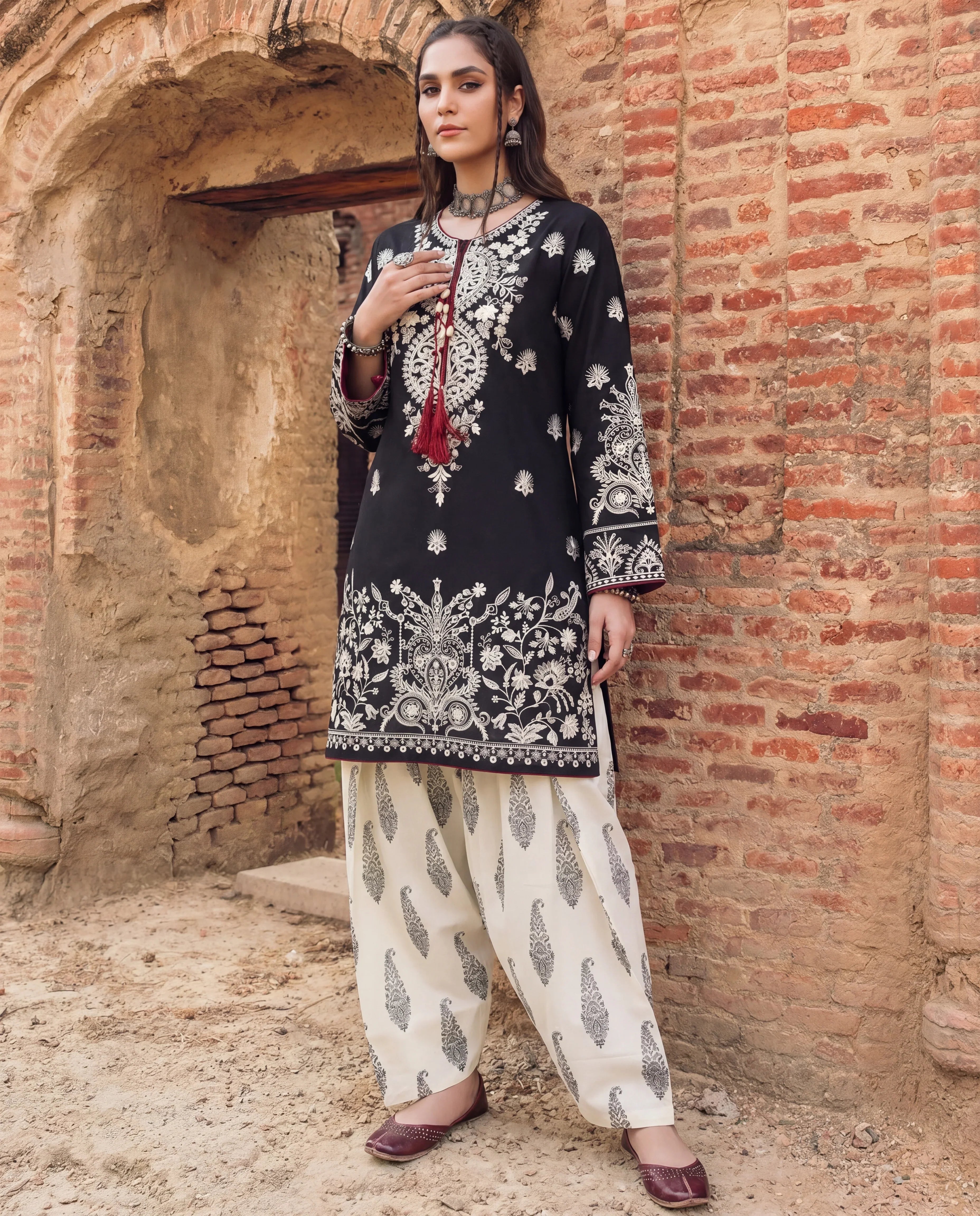 Shajar Premium Fabric Pakistani Summer Dresses - Sahiba-clothing - 4