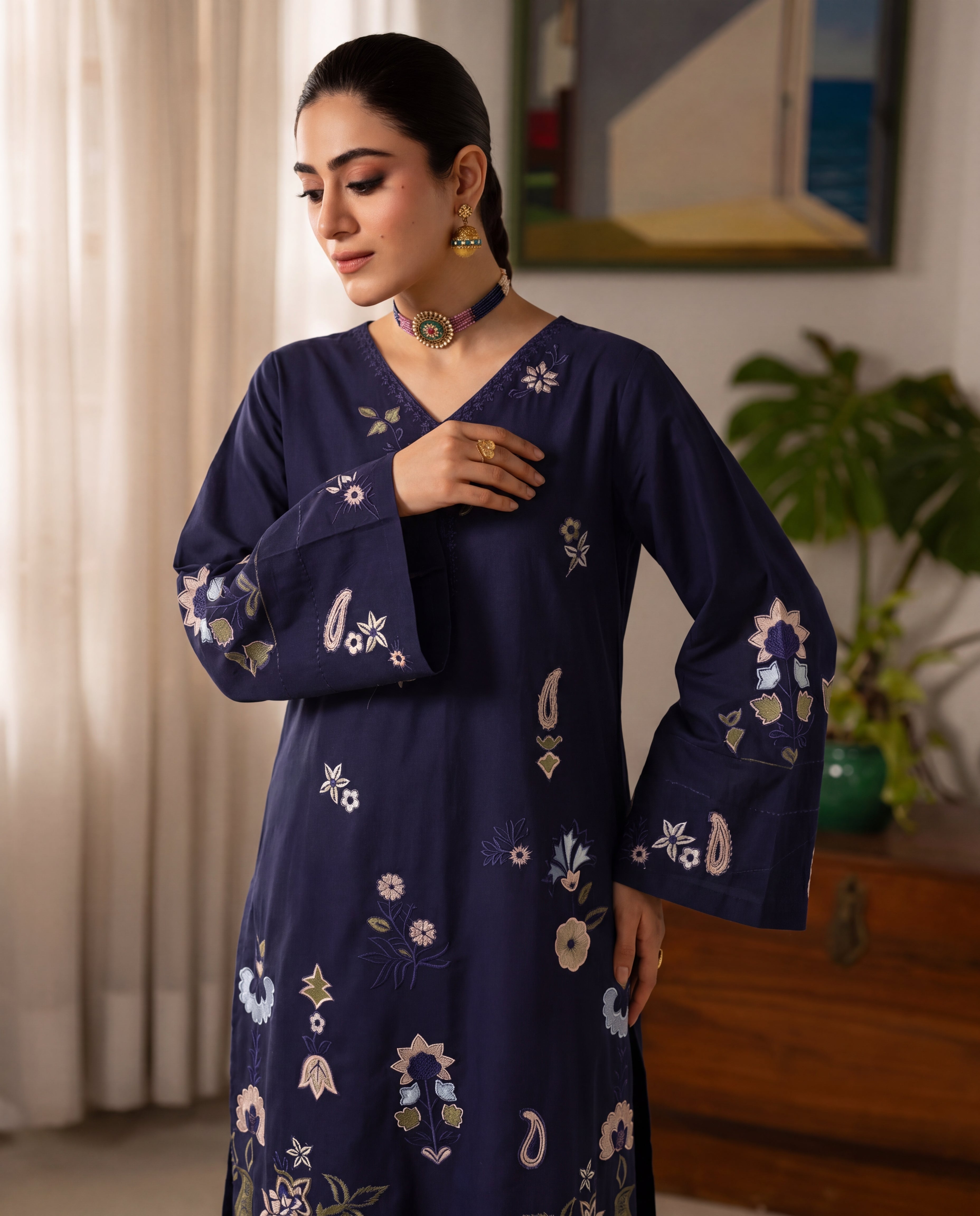 Zaviyar Premium Fabric Pakistani Summer Dresses - Sahiba-clothing - 6