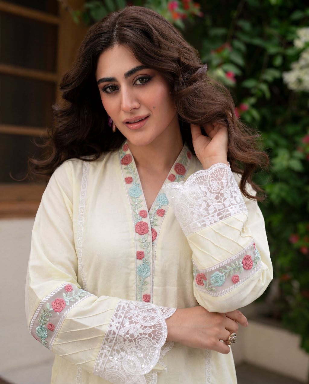 Moonflower Premium Fabric Pakistani Summer Dresses - Sahiba-clothing - 4