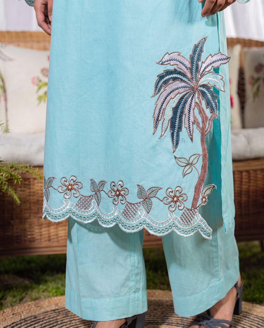 Gerbera Premium Fabric Pakistani Summer Dresses - Sahiba-clothing - 5