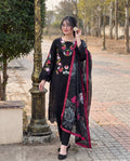 Daffodil Black Premium Fabric Pakistani Summer Dresses - Sahiba-clothing - 1