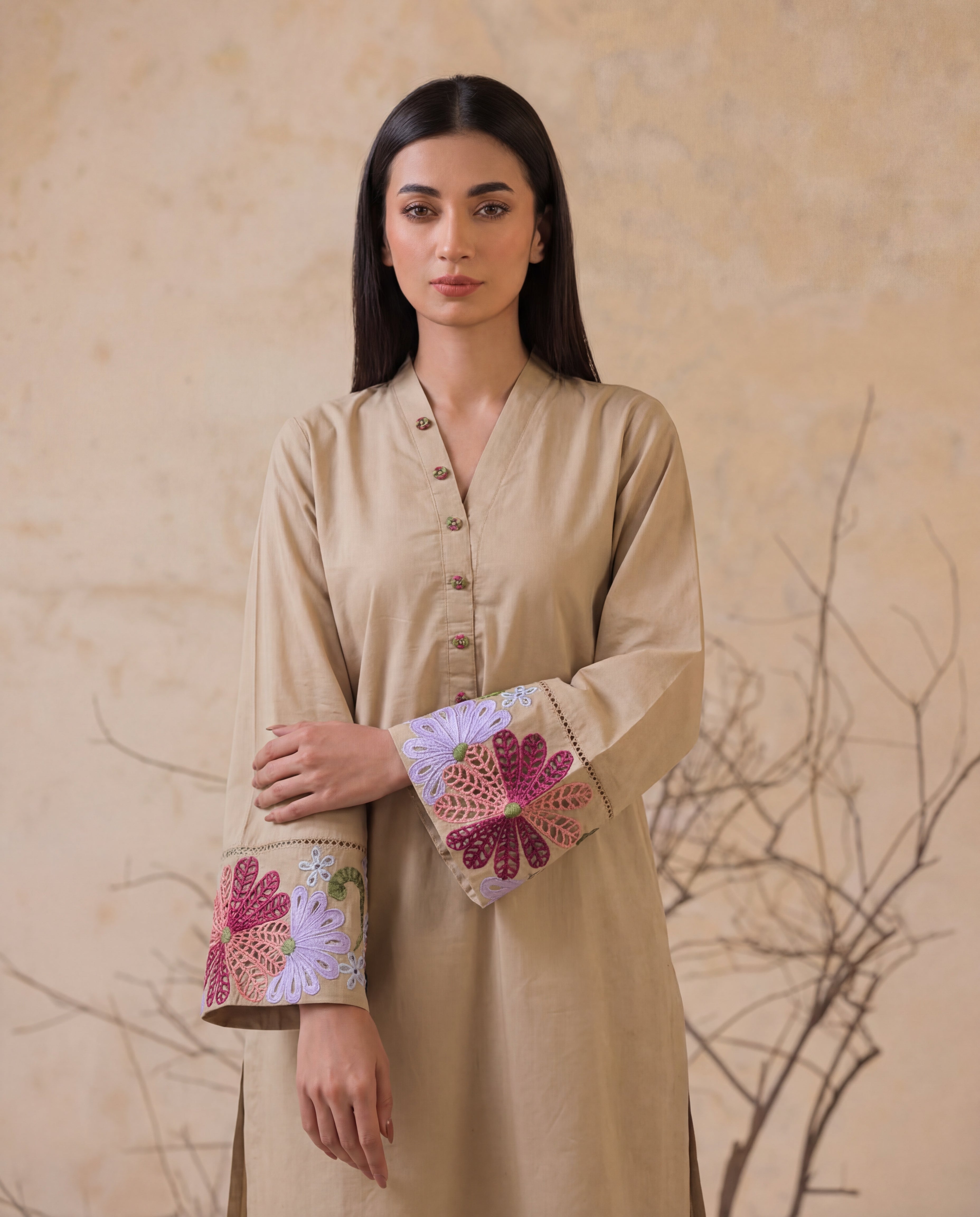 Gilla Skin Premium Fabric Pakistani Summer Dresses - Sahiba-clothing - 2