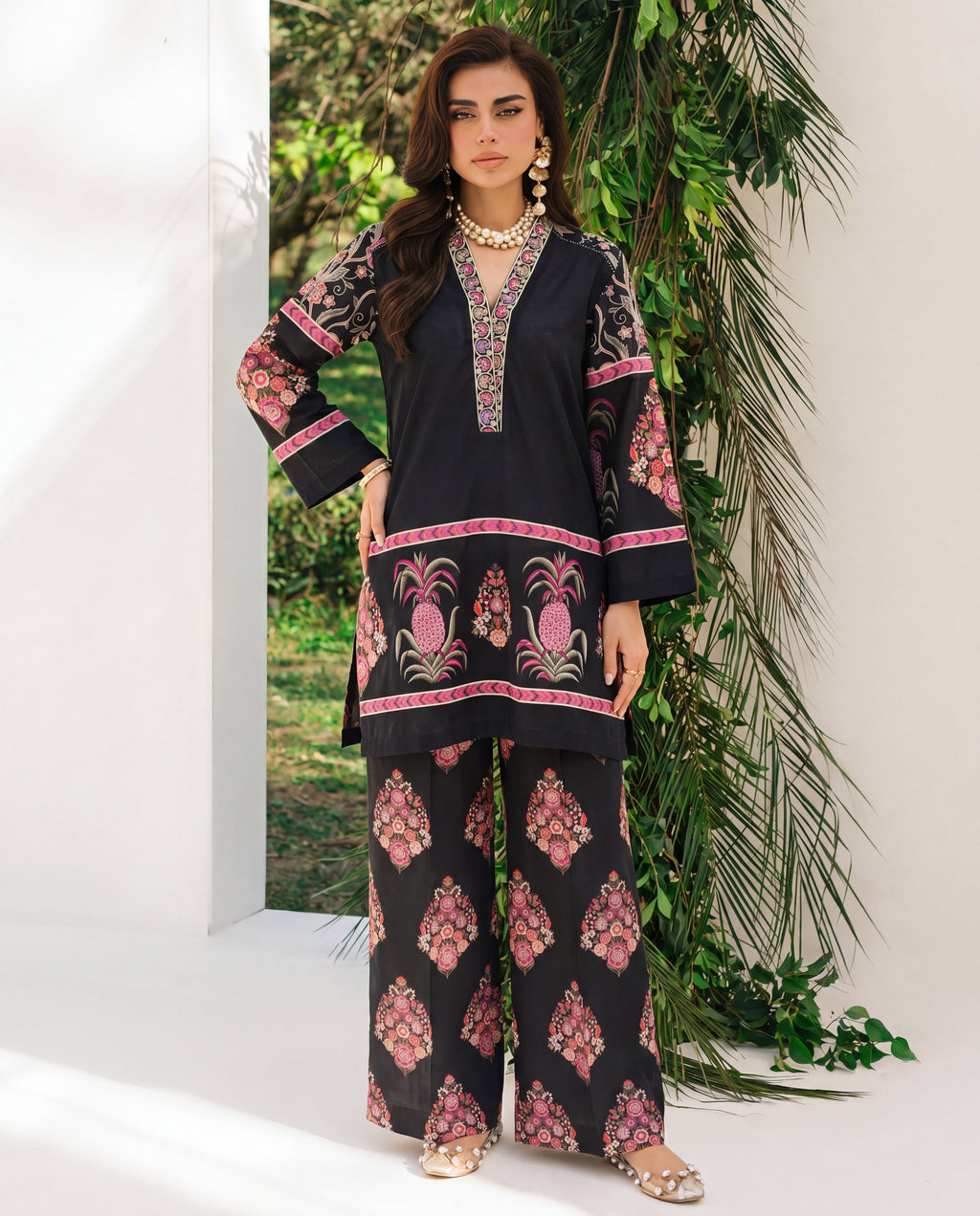 Geranium Premium Fabric Pakistani Summer Dresses - Sahiba-clothing - 2